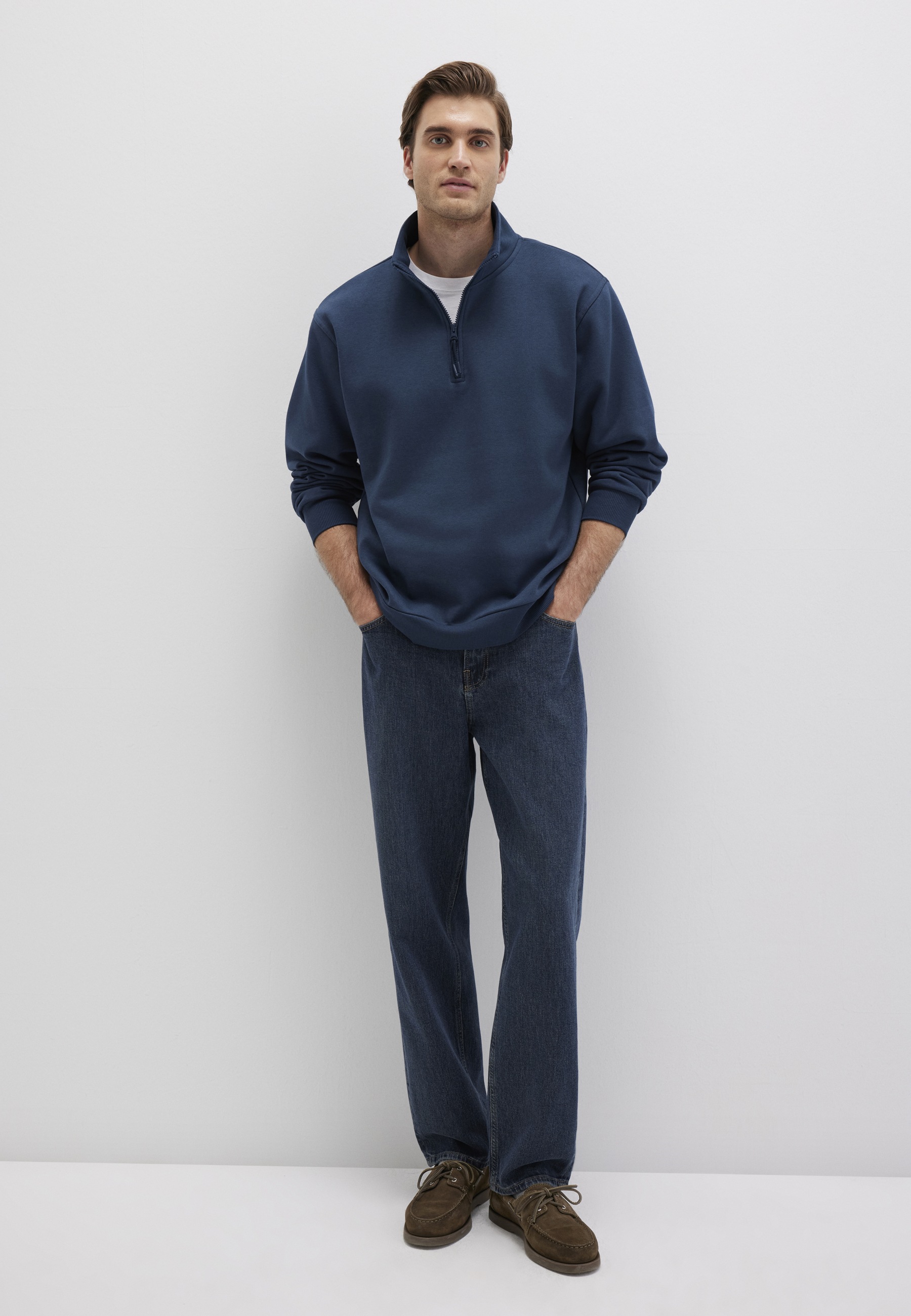 Thumbnail - Mavi Troyer "HALF ZIP SWEATSHIRT" Zip Up Sweatshirt