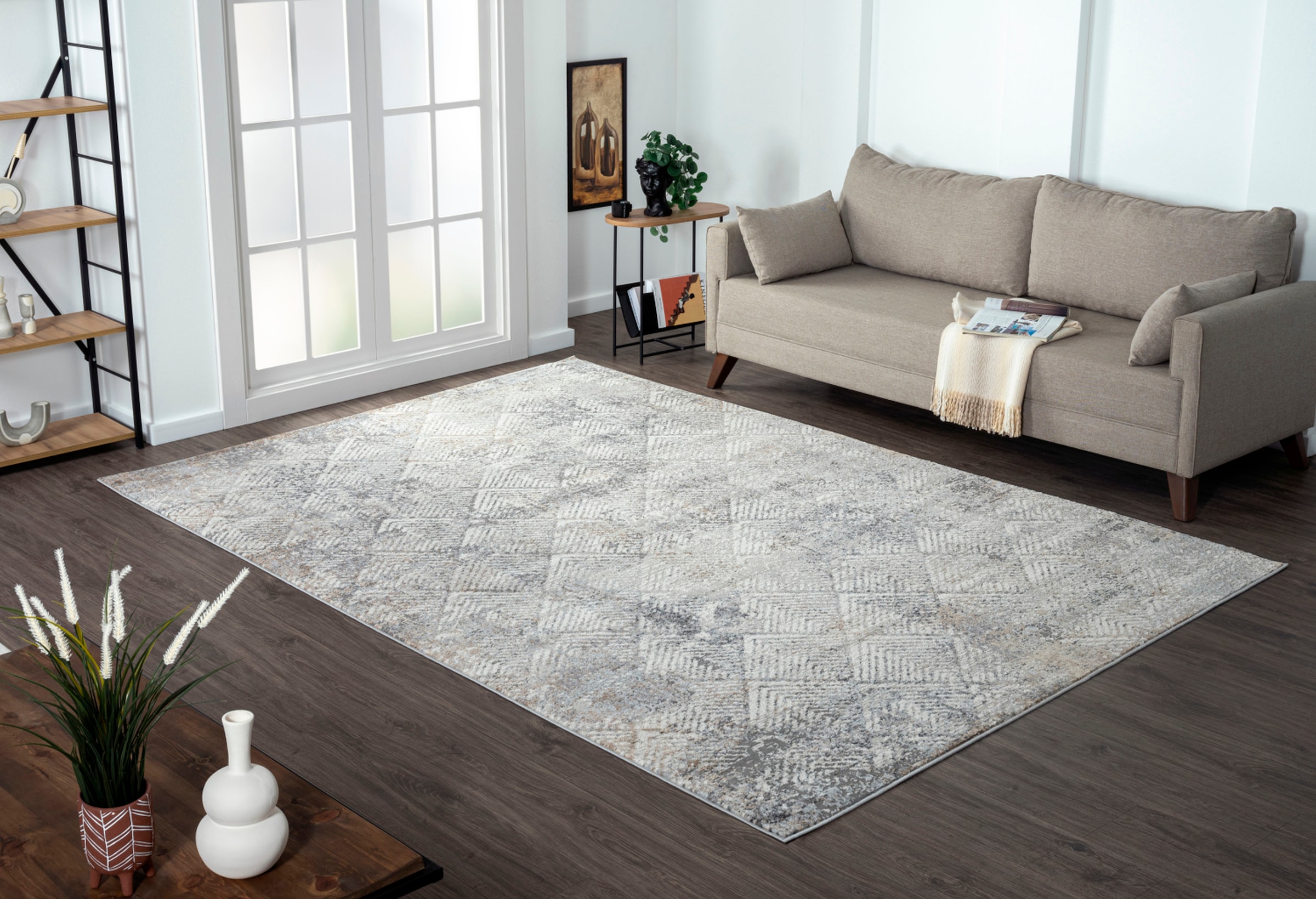 Myflair Möbel & Accessoires Teppich »My Heart«, rechteckig, 8 mm Höhe, Kurzflor, Scandi-Design, besonders weich durch Microfaser