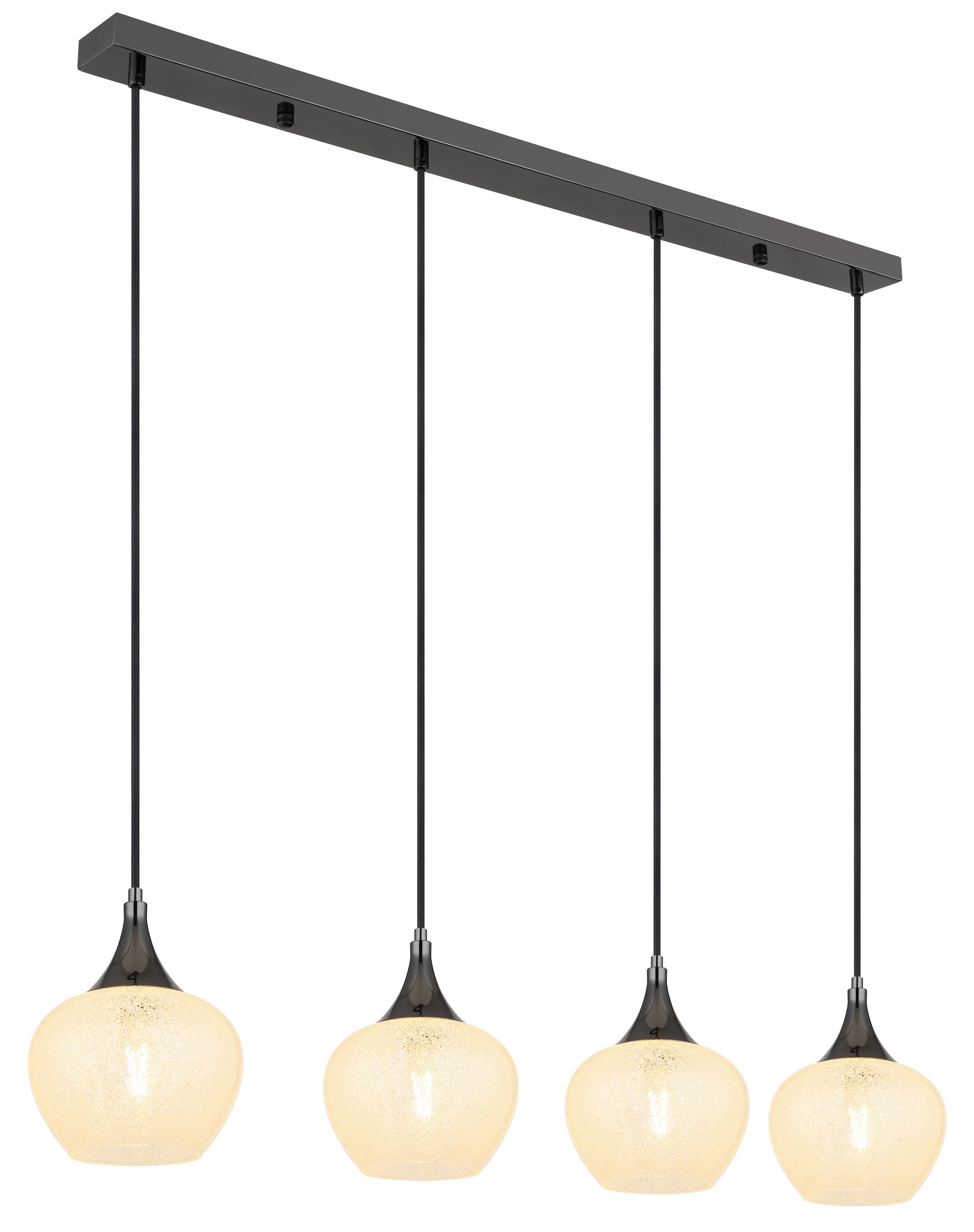 GLOBO LIGHTING Hängeleuchte »MAXY« E27 1 Stk. Hängeleuchte für Esszimmer schwarz chrom