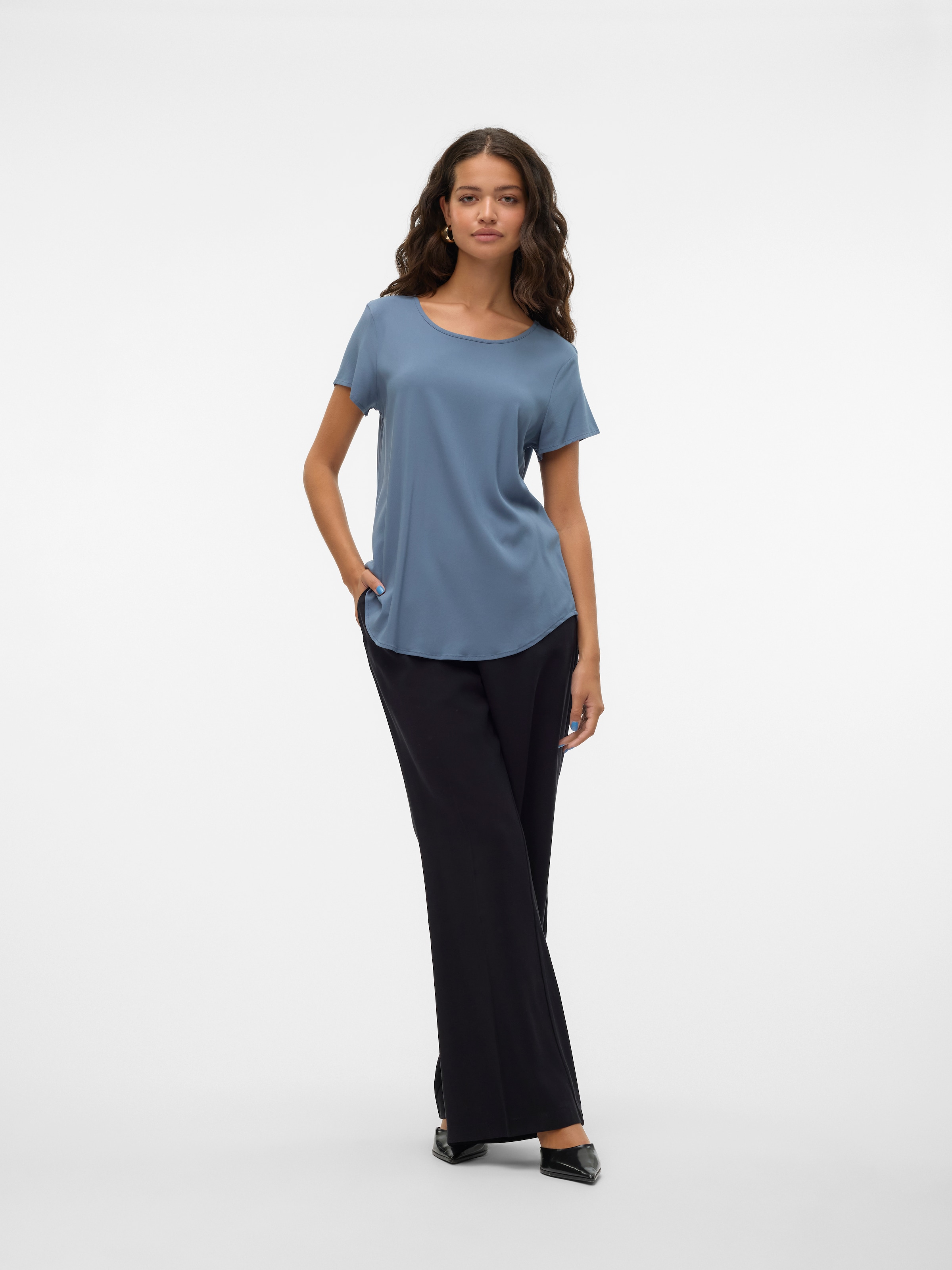 Vero Moda Blusenshirt »VMBELLA SS TOP WVN GA NOOS«