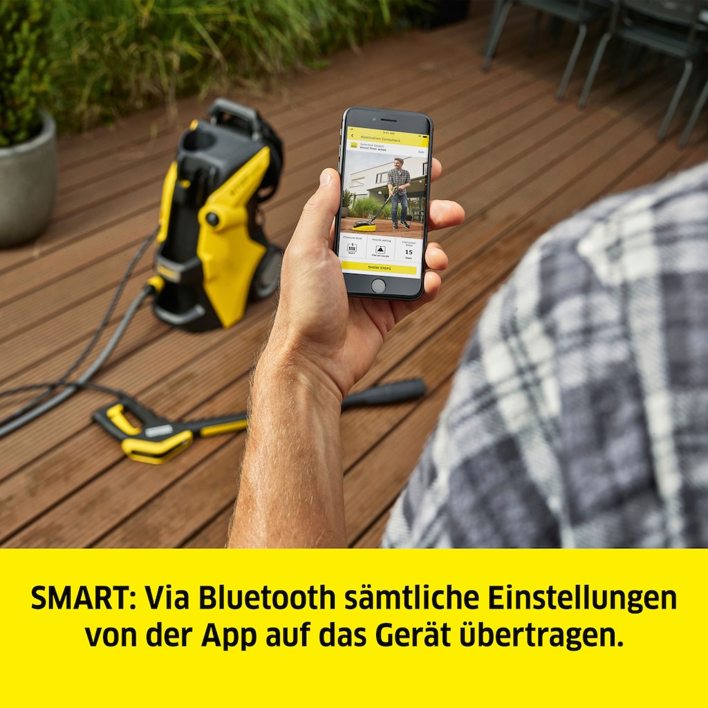 KÄRCHER Hochdruckreiniger »K 7 Smart Control Home«, Bluetooth zur Home & Garden App, Quick Connect