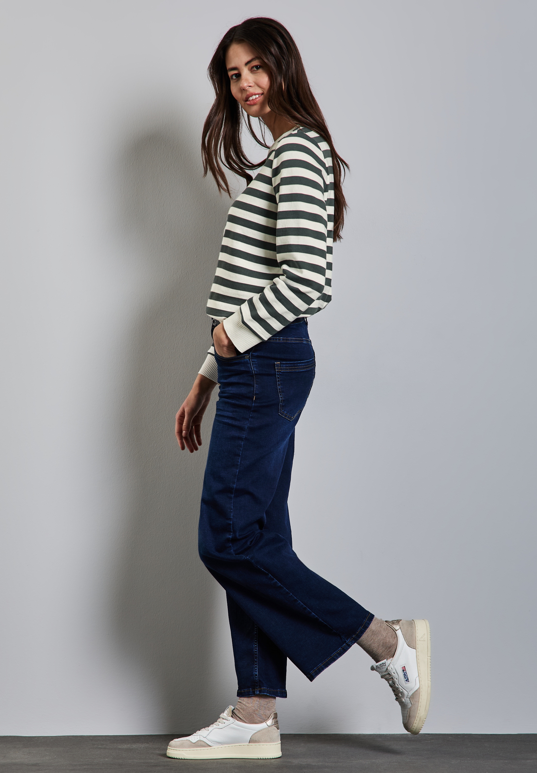STREET ONE Sweater, im Streifen-Look