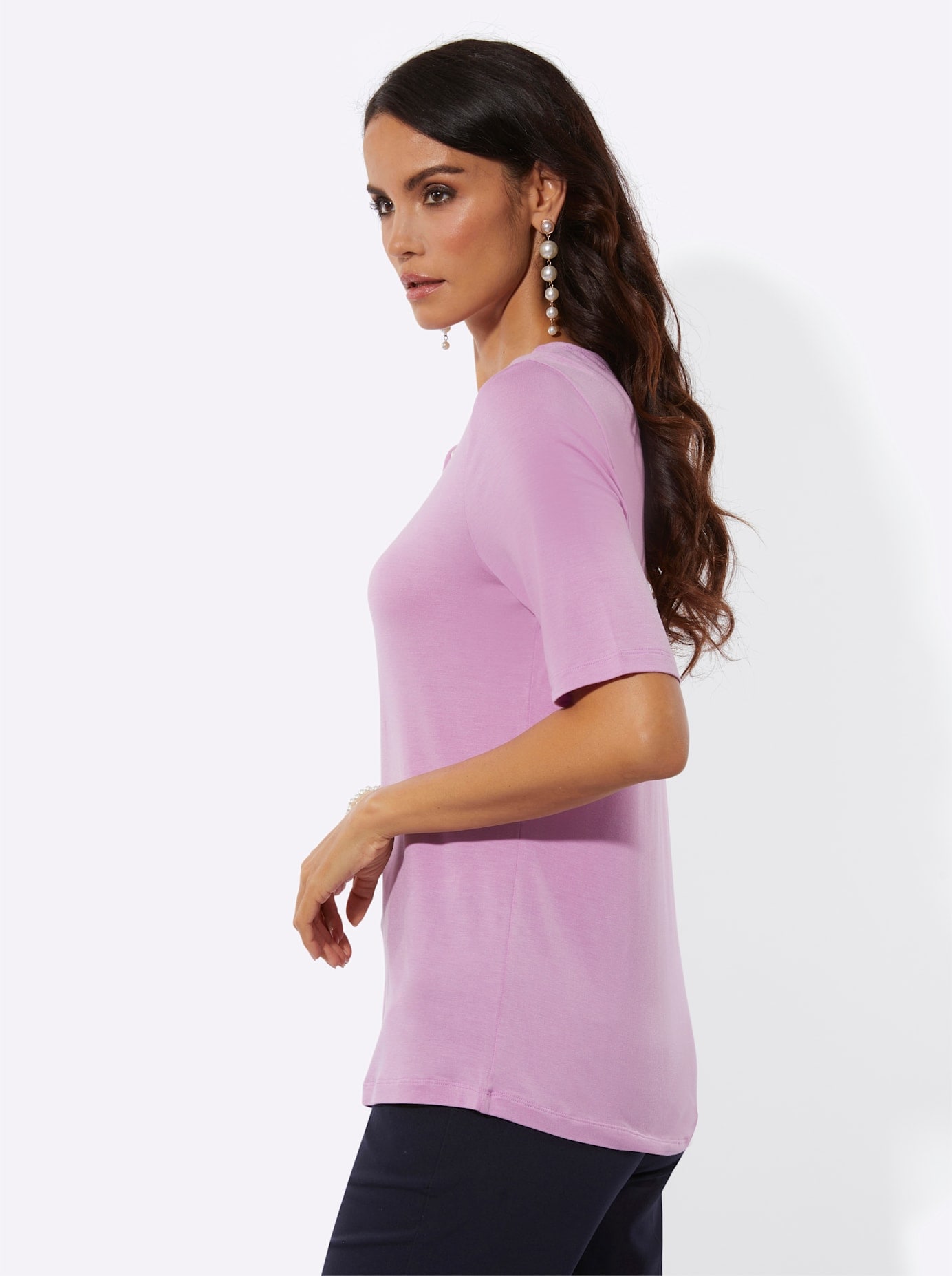 creation L Langarmshirt »Modal-Shirt« 1 tlg.