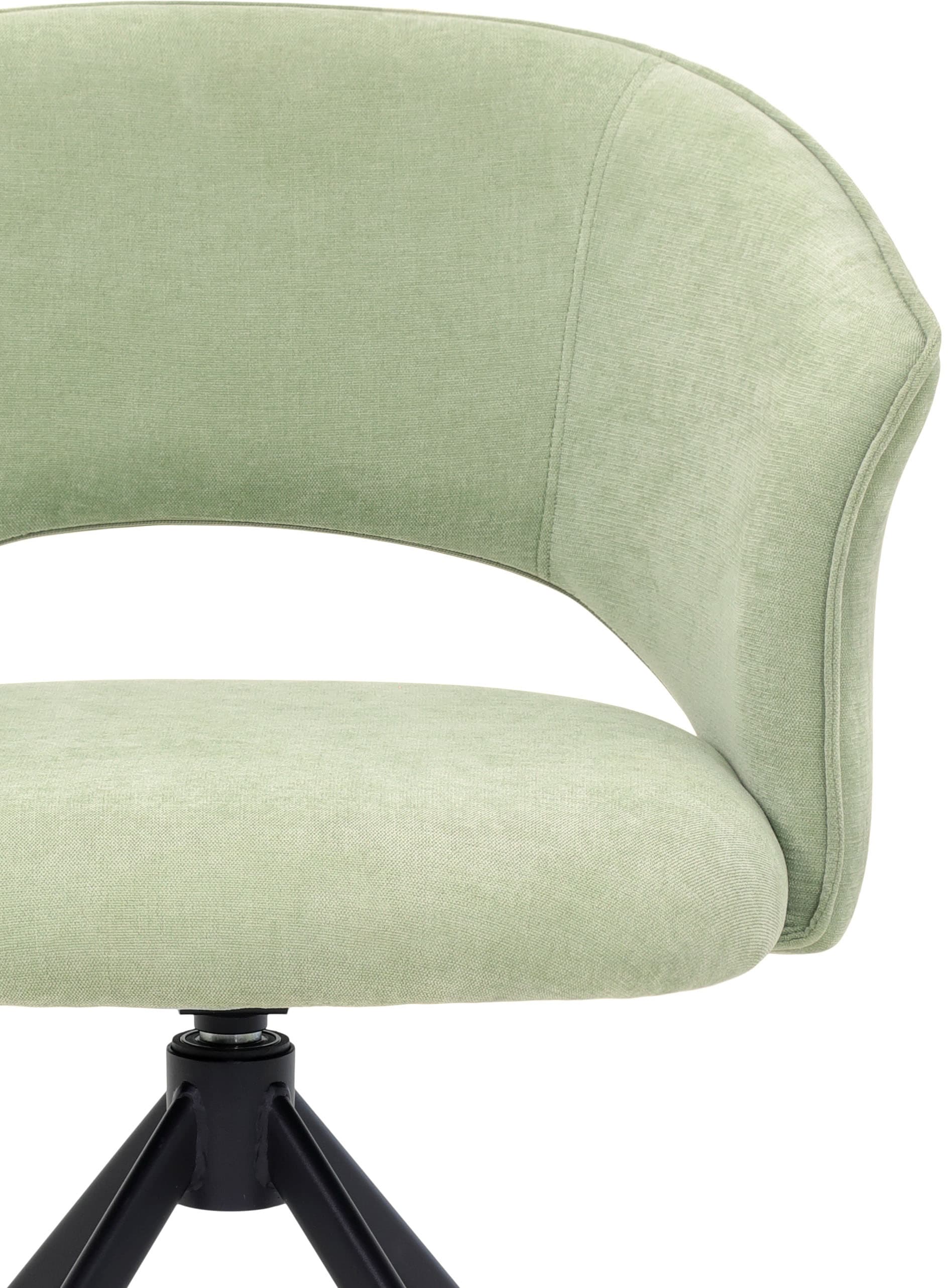 TOM TAILOR HOME Armlehnstuhl »CURVY ARMCHAIR«, (Set), 2 St., Chenille, mit Armlehnen, drehbar, Rückholfunktion, Rückenausschnitt
