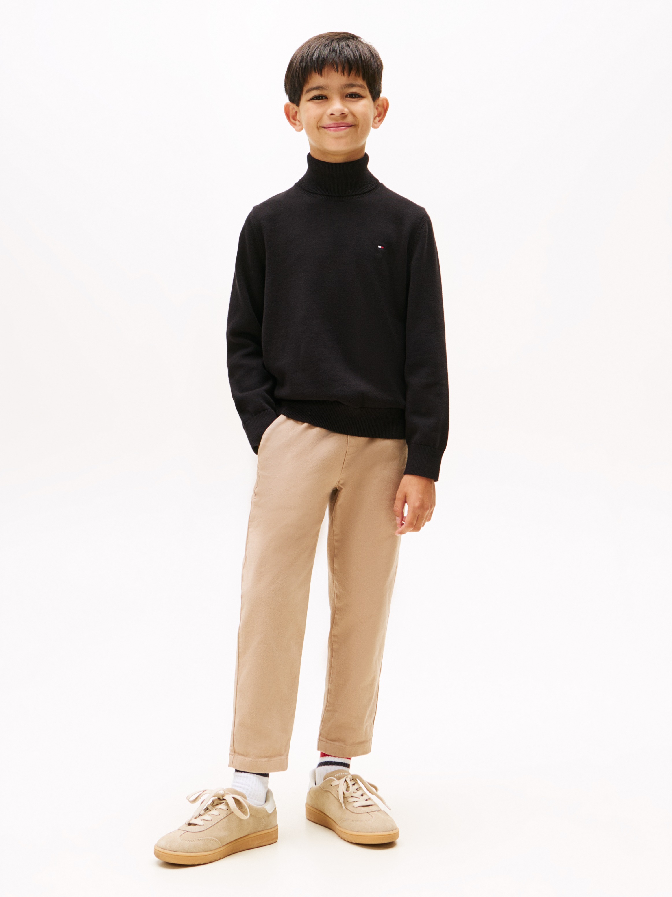 Thumbnail - Tommy Hilfiger Strickpullover "COTTON TURTLE NECK SWEATER", Kinder bis 16 Jahre