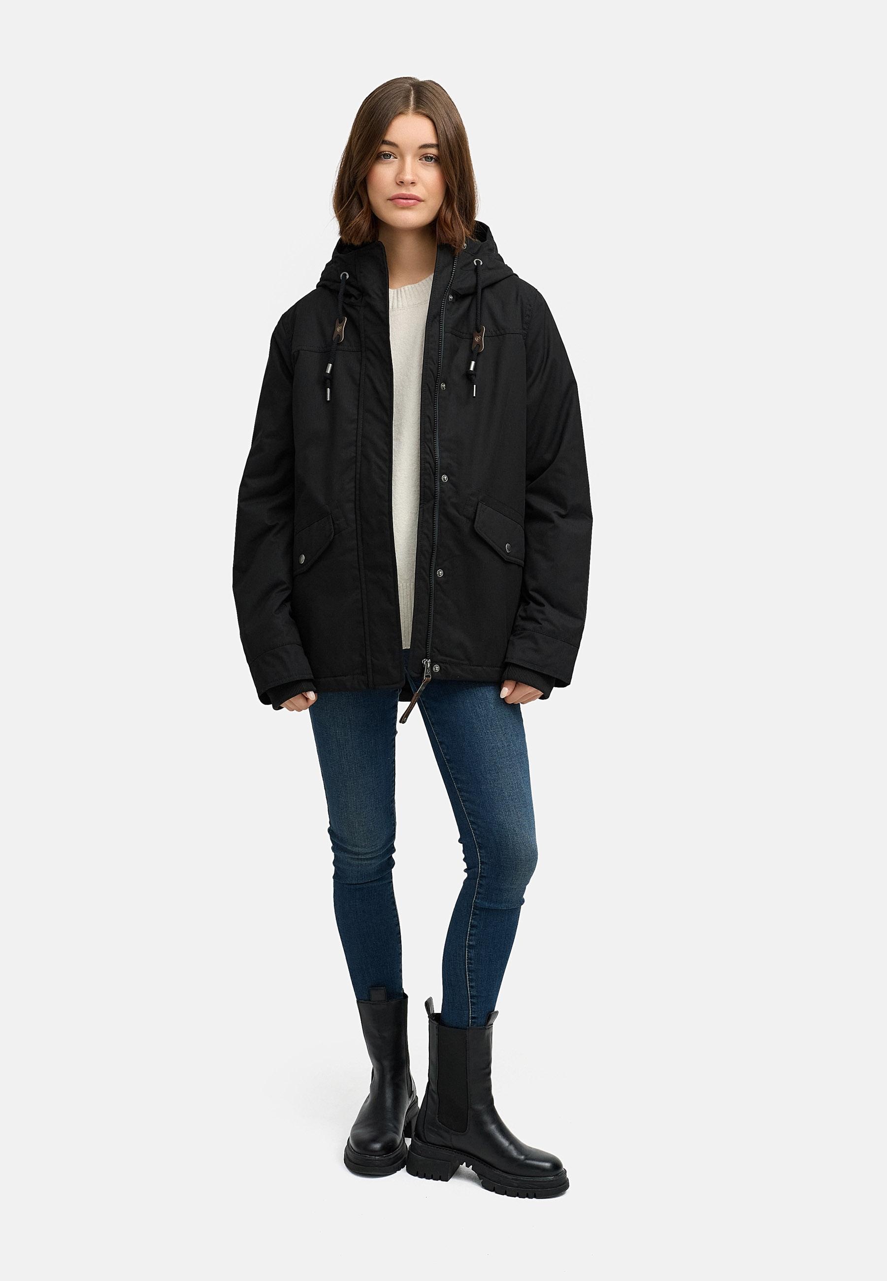 Ragwear Winterjacke »Parkker Warm YOUMODO«, mit Kapuze, Winter Parka mit kuscheligem Teddy-Innenfutter
