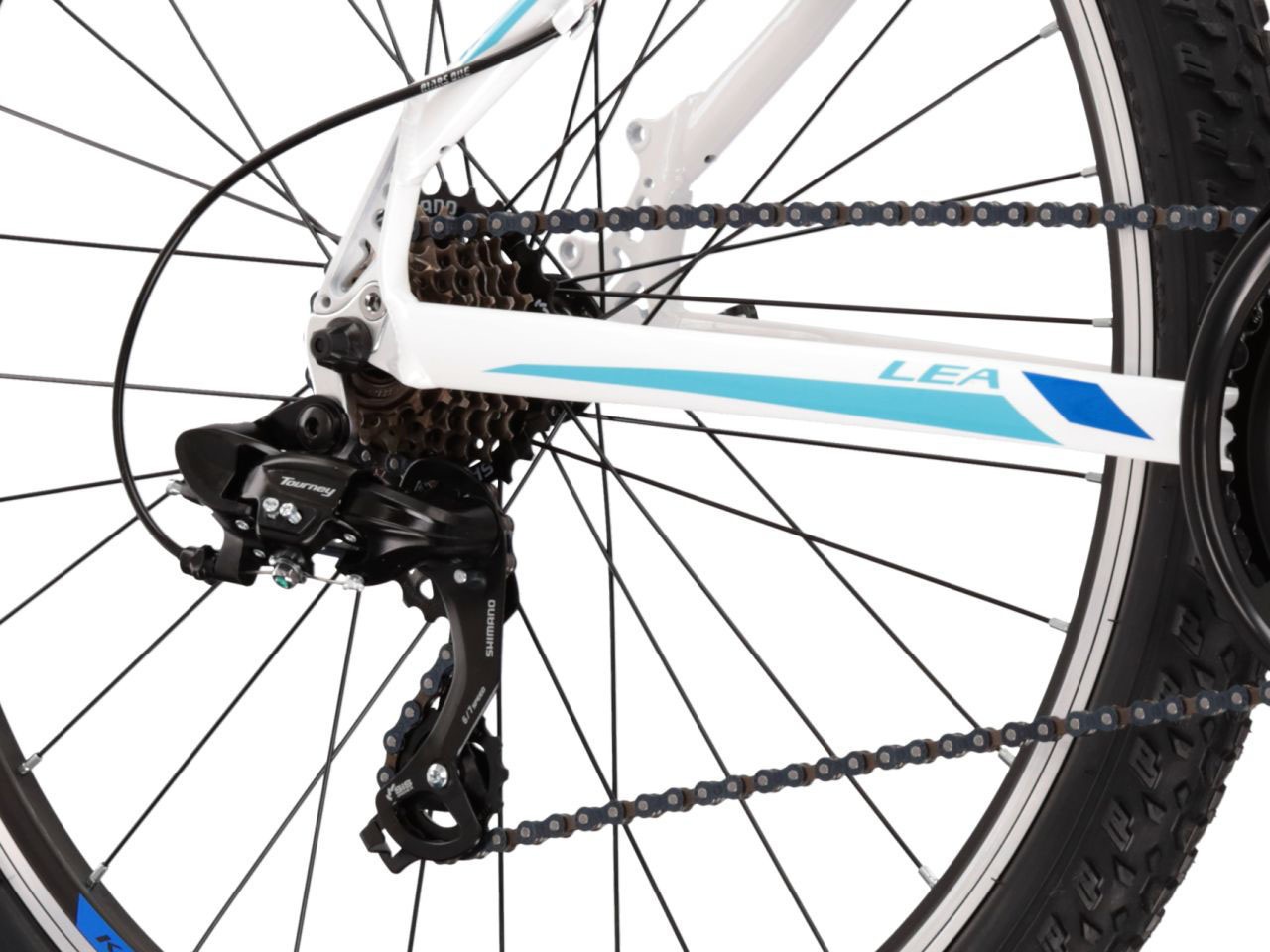 Kross Mountainbike »KROSS MTB Hardtail Lea 1.0 26" weiß«, 21 Gang, Shimano, TOURNEY TY300 Schaltwerk, Kettenschaltung