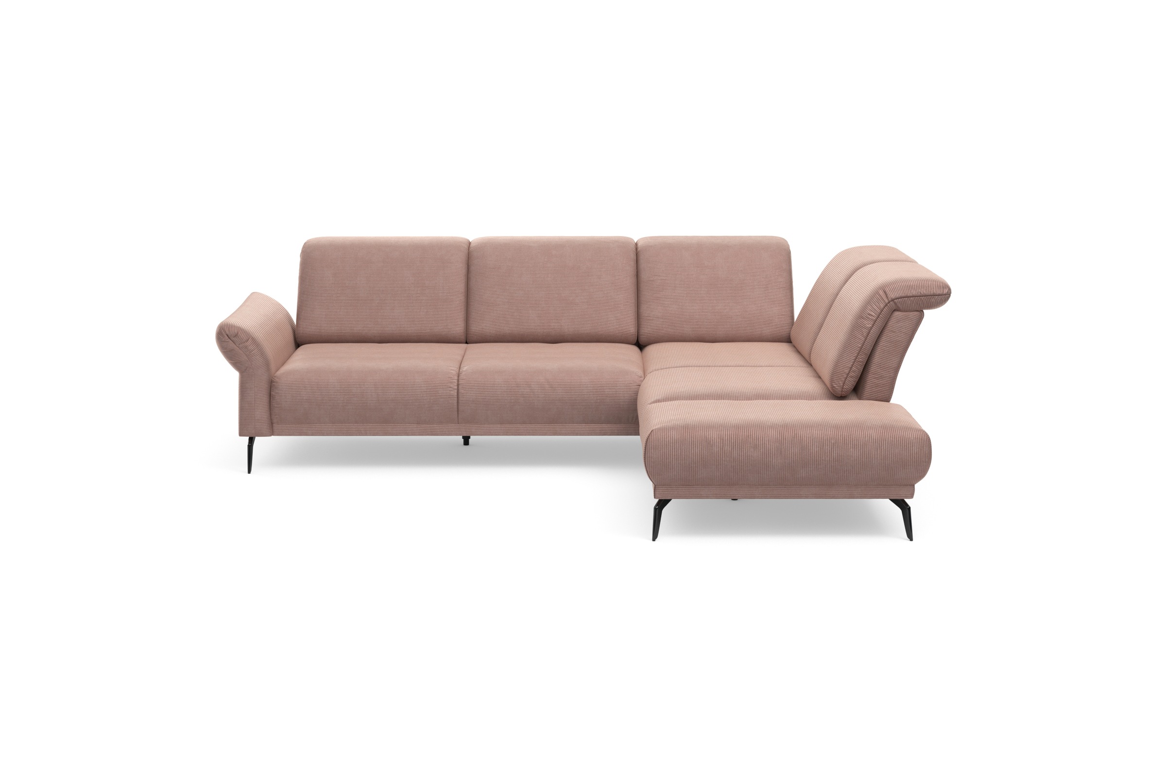 Home affaire Ecksofa "Coco L-Form" Sitztiefen-, Arm- und Kopfteilverstellun günstig online kaufen