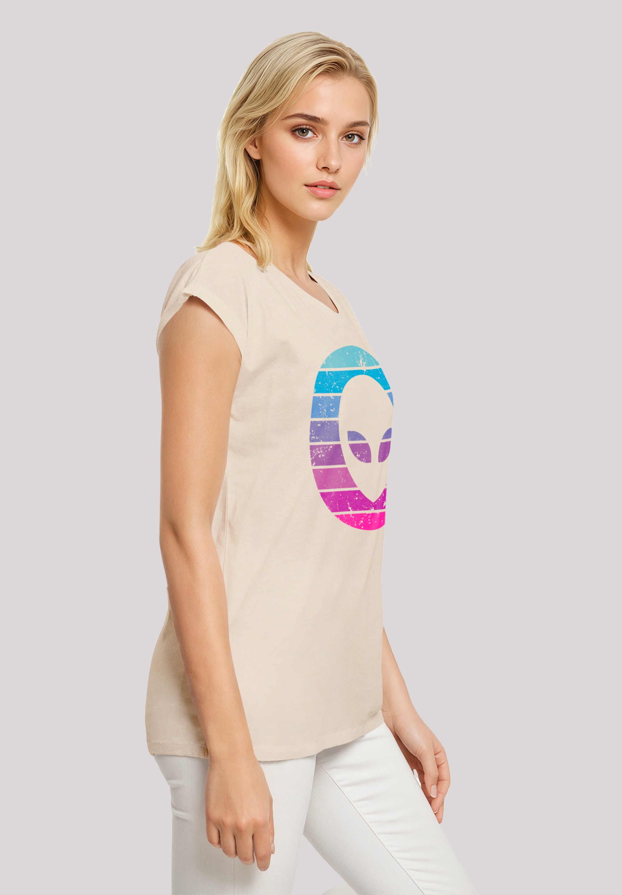 F4NT4STIC T-Shirt »Alien Kopf«, Premium Qualität