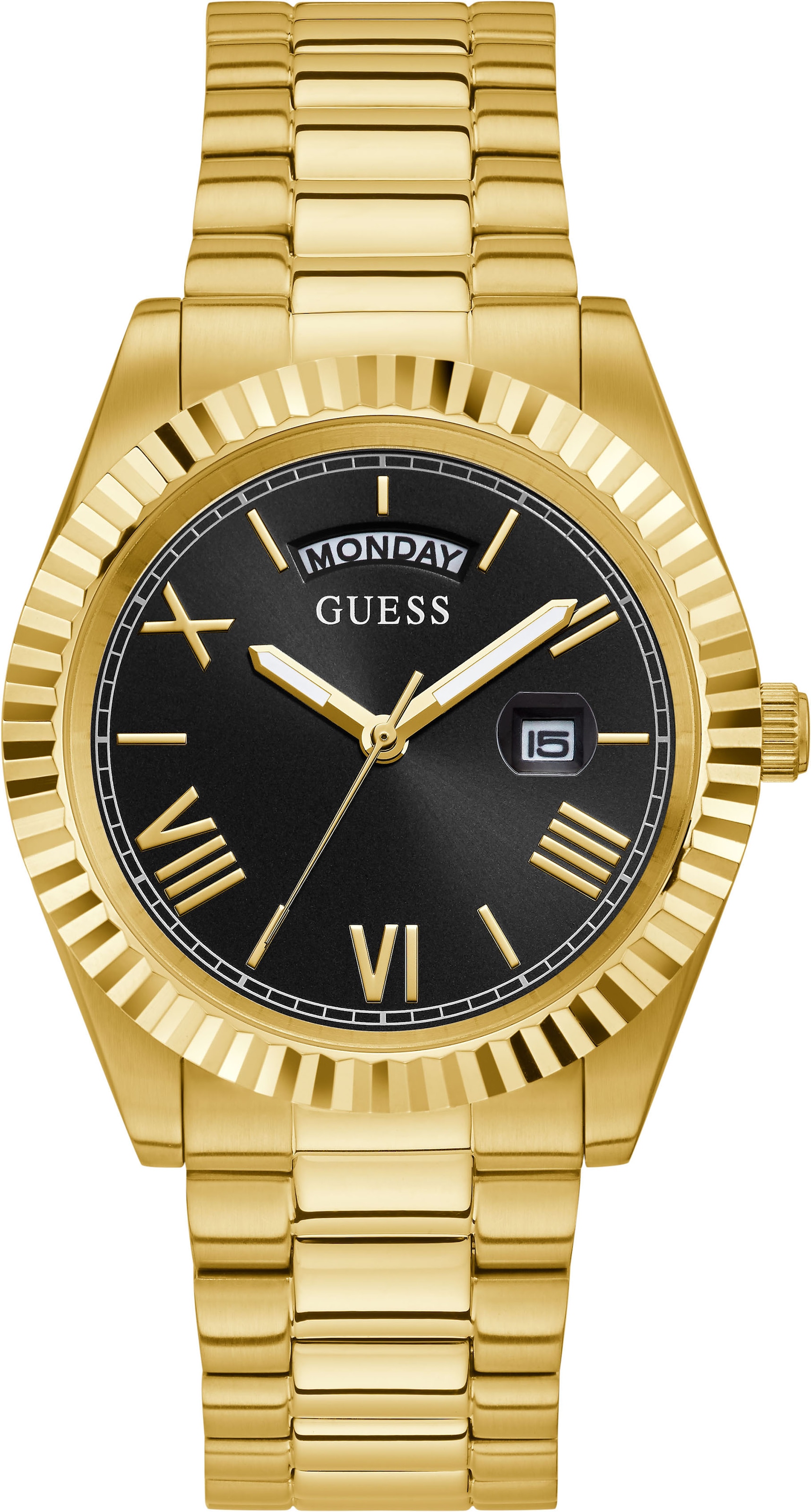 Guess Quarzuhr »GW0265G3,CONNOISSEUR«, Armbanduhr, Herrenuhr