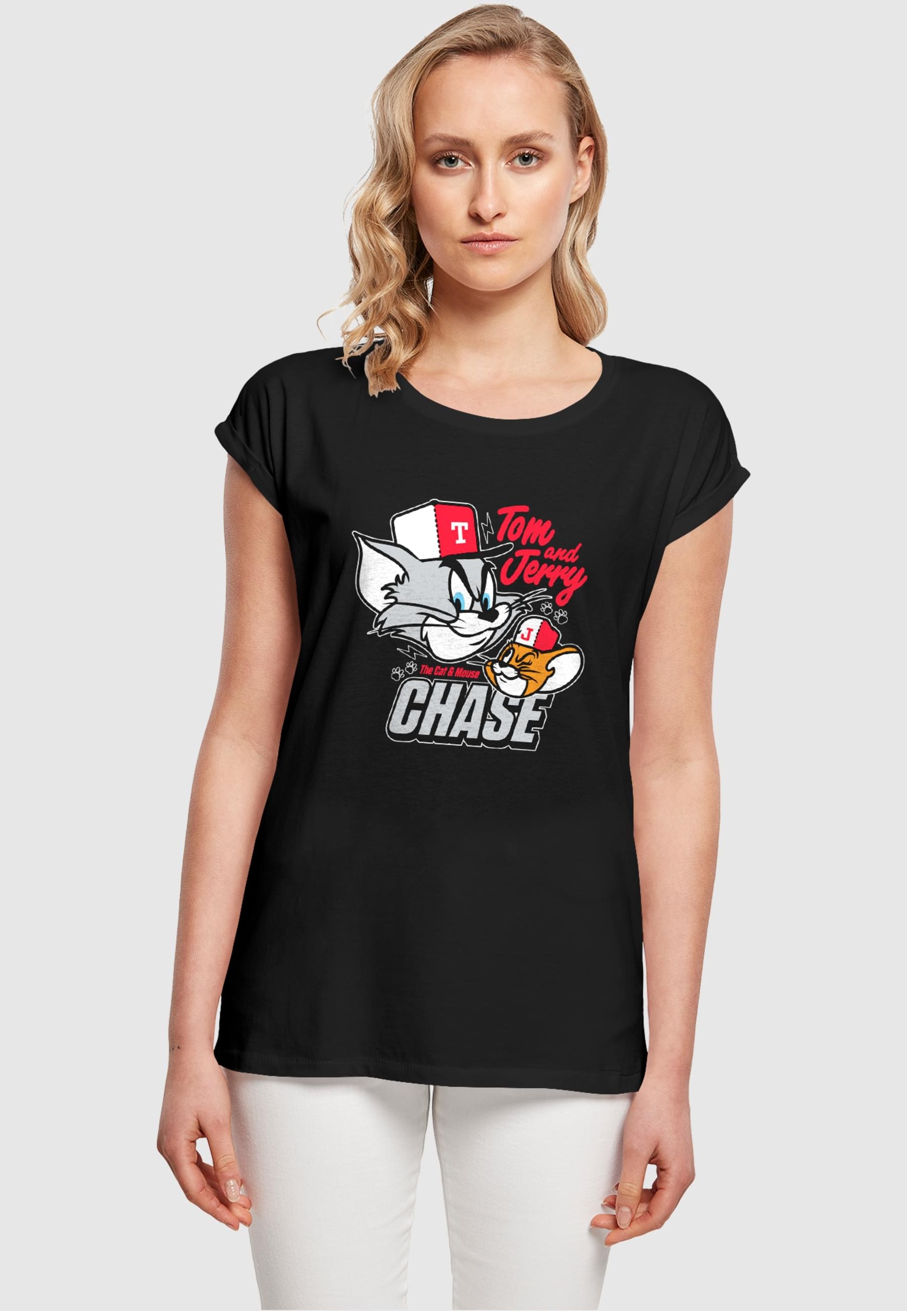 ABSOLUTE CULT T-Shirt »ABSOLUTE CULT Damen Ladies Tom and Jerry - Chase T-Shirt«, (1 tlg.)