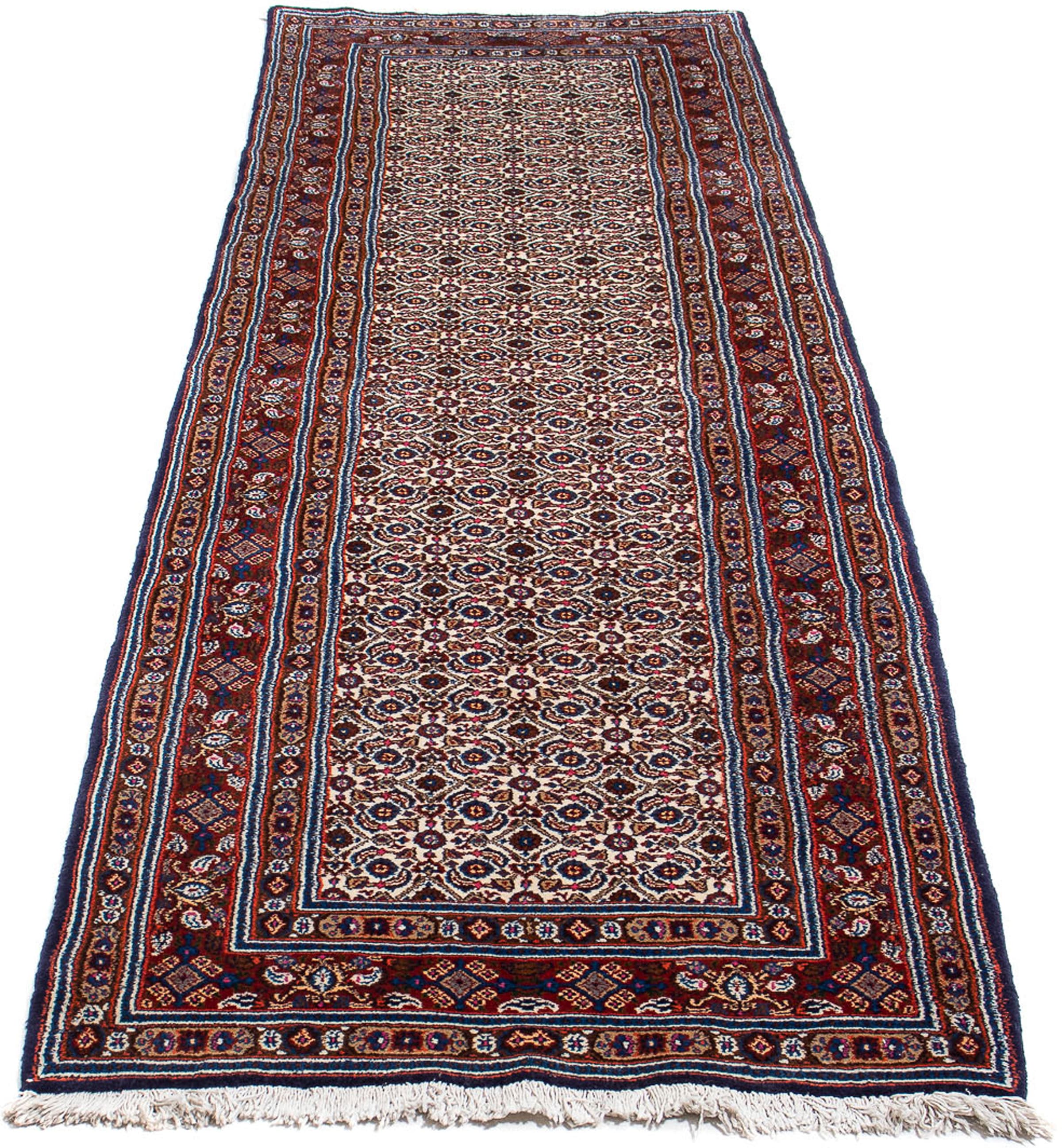 morgenland Orientteppich "Perser - Classic - 298 x 83 cm - mehrfarbig", rechteckig, 10 mm Höhe, Wohnzimmer, Handgeknüpft