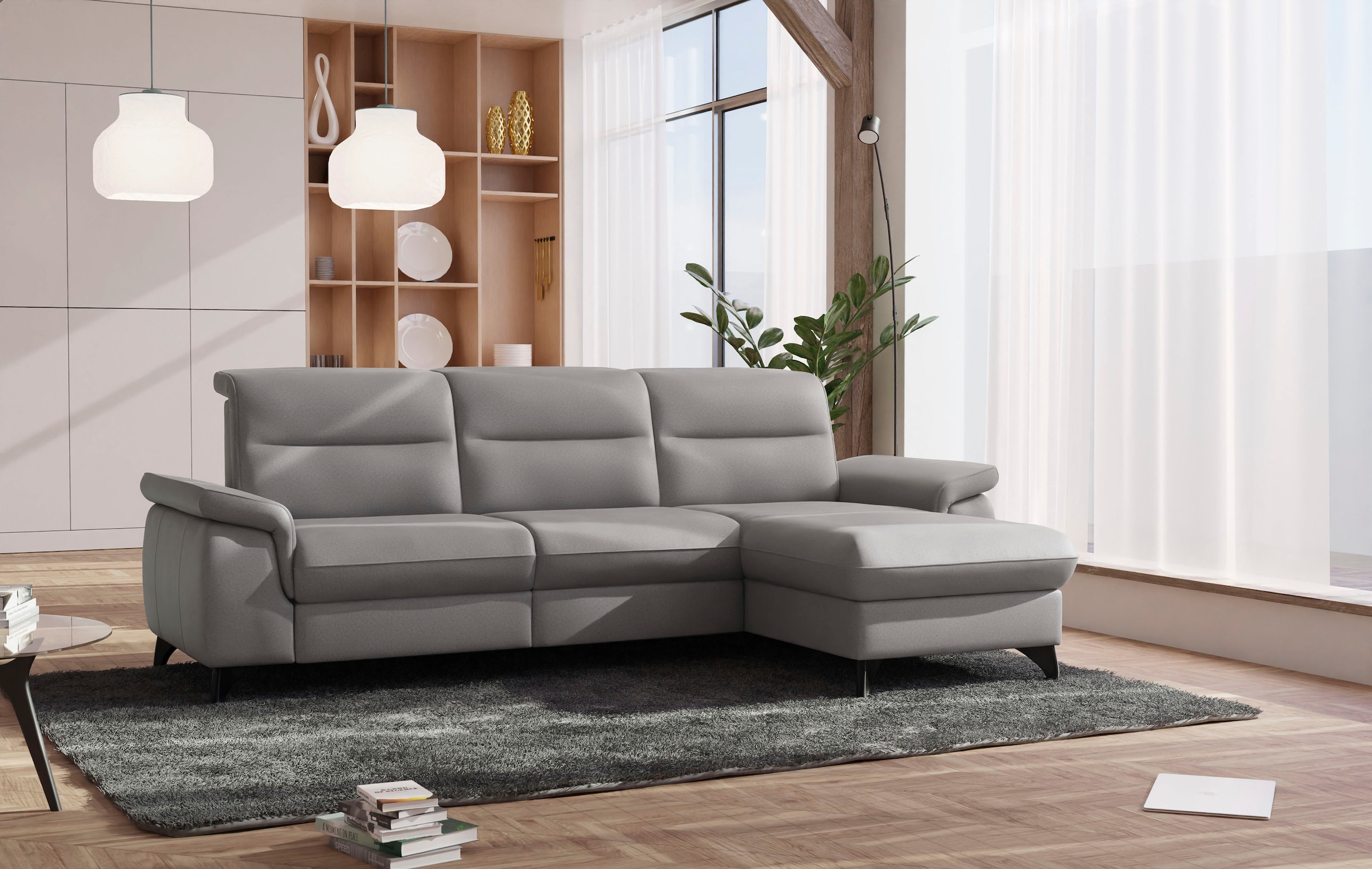 sit&more Ecksofa "Astoria L-Form", wahlweise mit motorischer Relaxfunktion günstig online kaufen