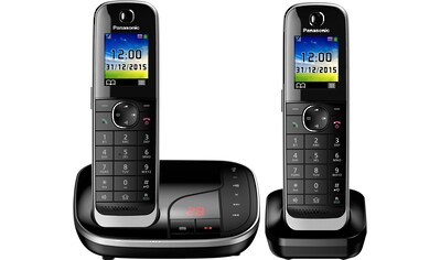 Panasonic Schnurloses DECT-Telefon »KX-TGJ322«, (Mobilteile: 2), mit Anrufbeantworter,... kaufen