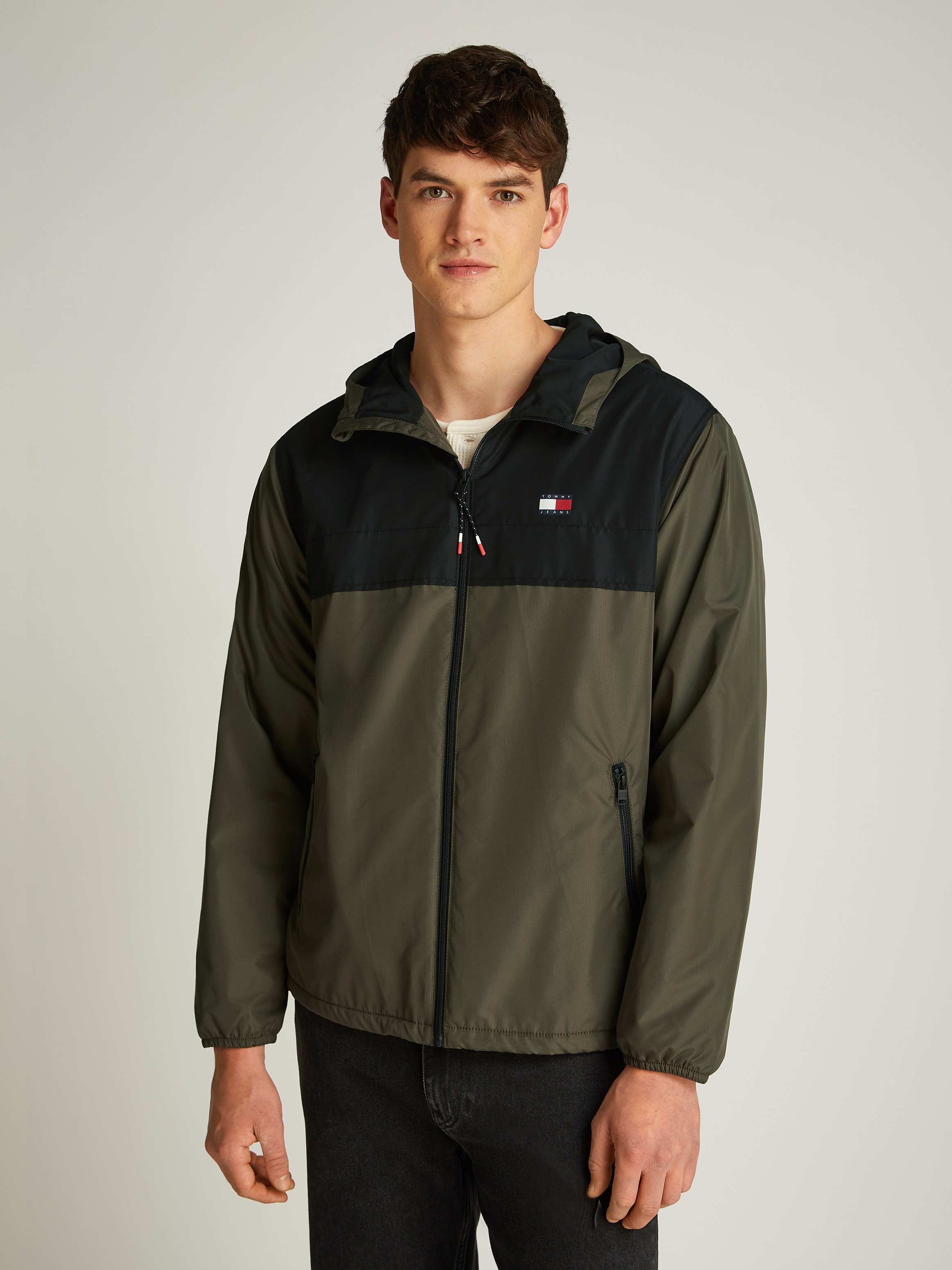 Tommy Jeans Windbreaker "TJM FLEECE LINED CHICAGO JACKET", mit Kapuze, mit günstig online kaufen