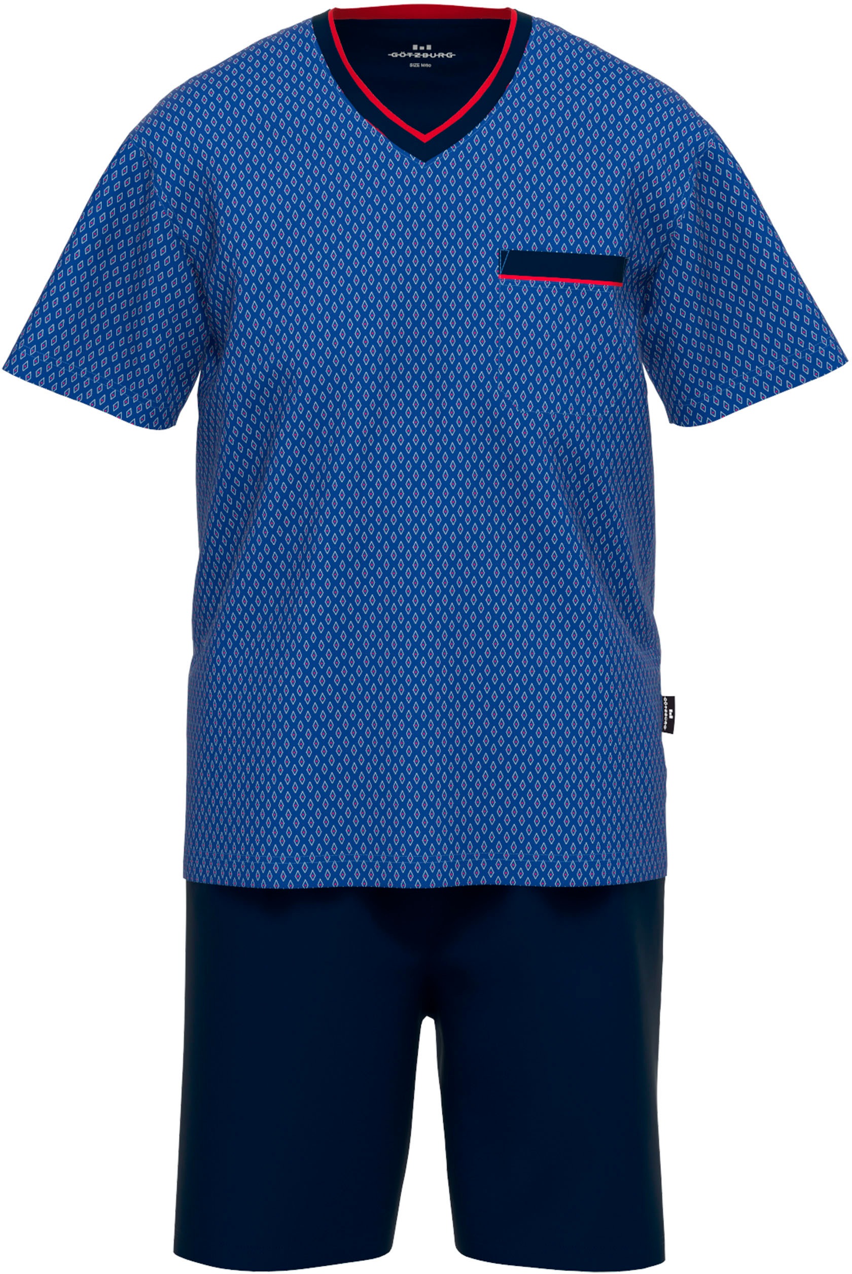 GÖTZBURG Shorty "Manhattan", 2 Stk. Kurzarm, V-Ausschnitt, kurze Hose, Baum günstig online kaufen