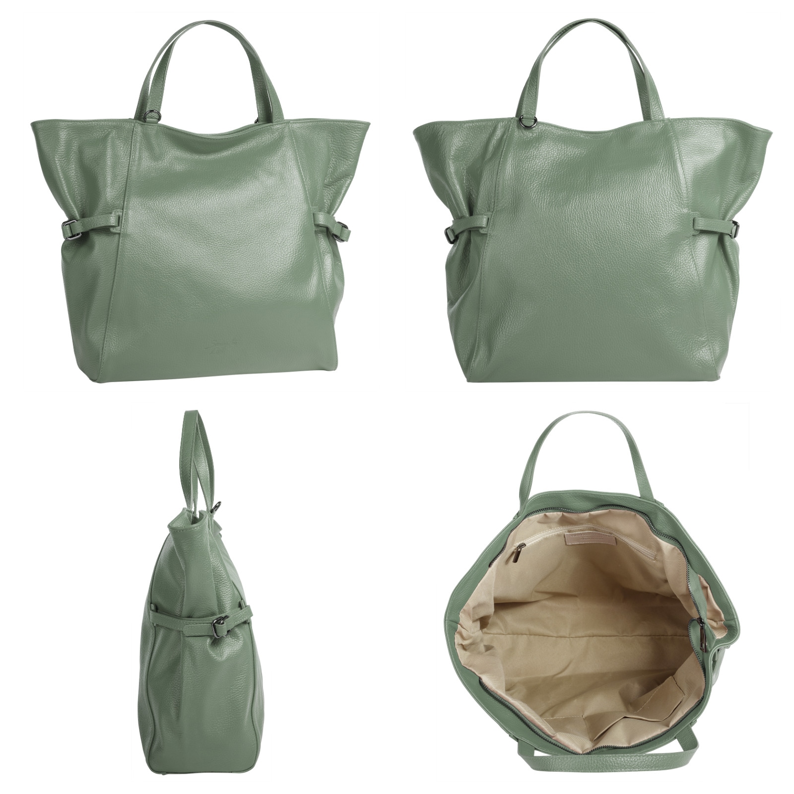 Samantha Look Shopper, echt Leder, Made in Italy