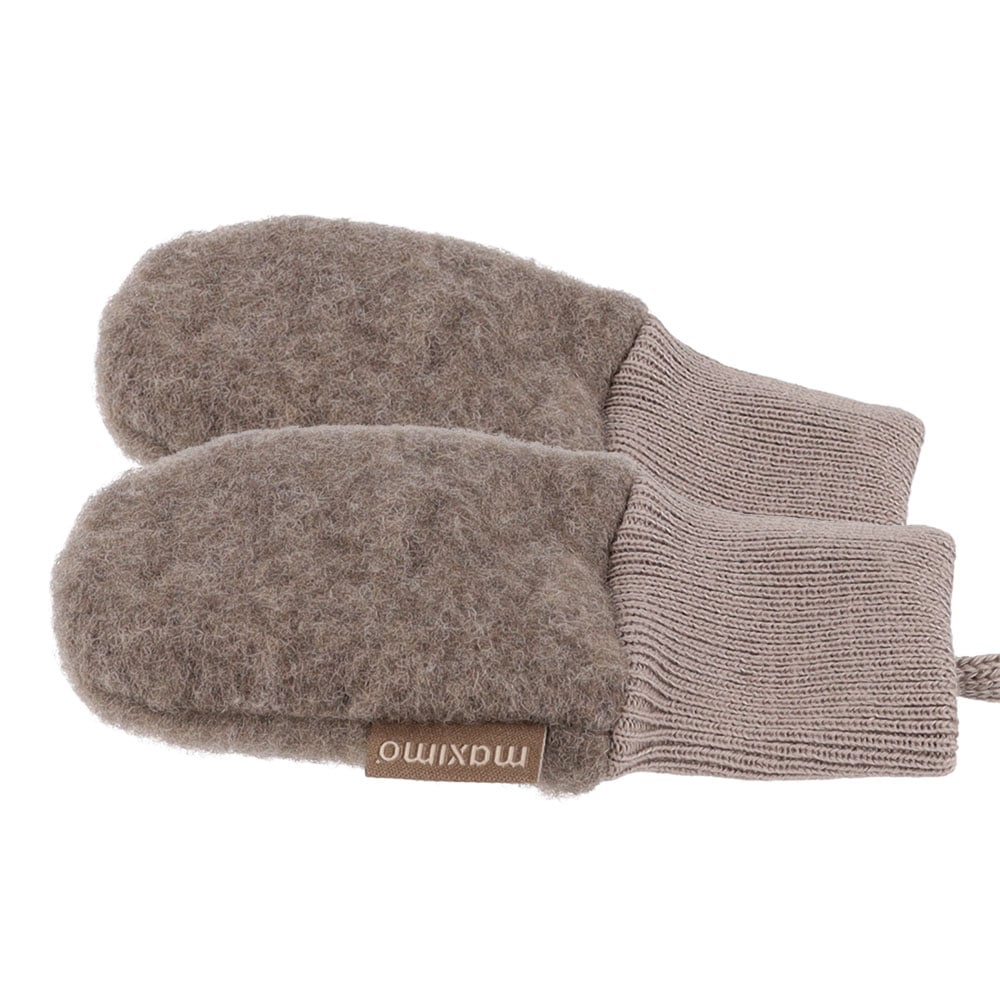 MAXIMO Fäustlinge 1Paar,  atmungsaktiv, wärmend, weich, mit Halteband, Wollfleece