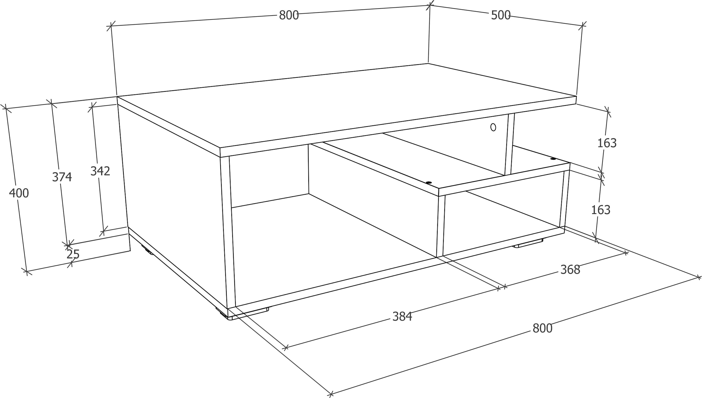 VCM Beistelltisch »Holz Sofatisch Couchtisch Wohnzimmertisch Sulas«