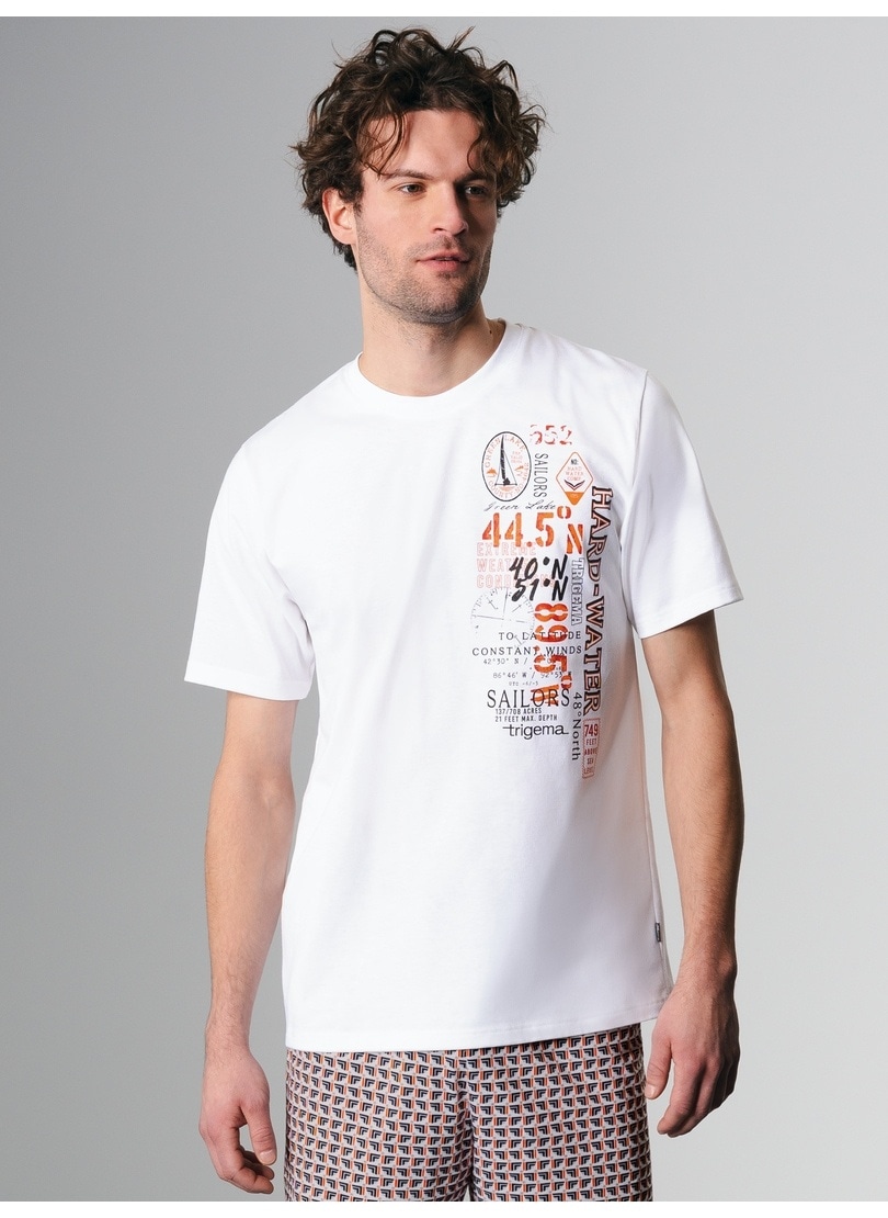 Trigema T-Shirt »TRIGEMA T-Shirt mit maritimem Print«, (1 tlg.)