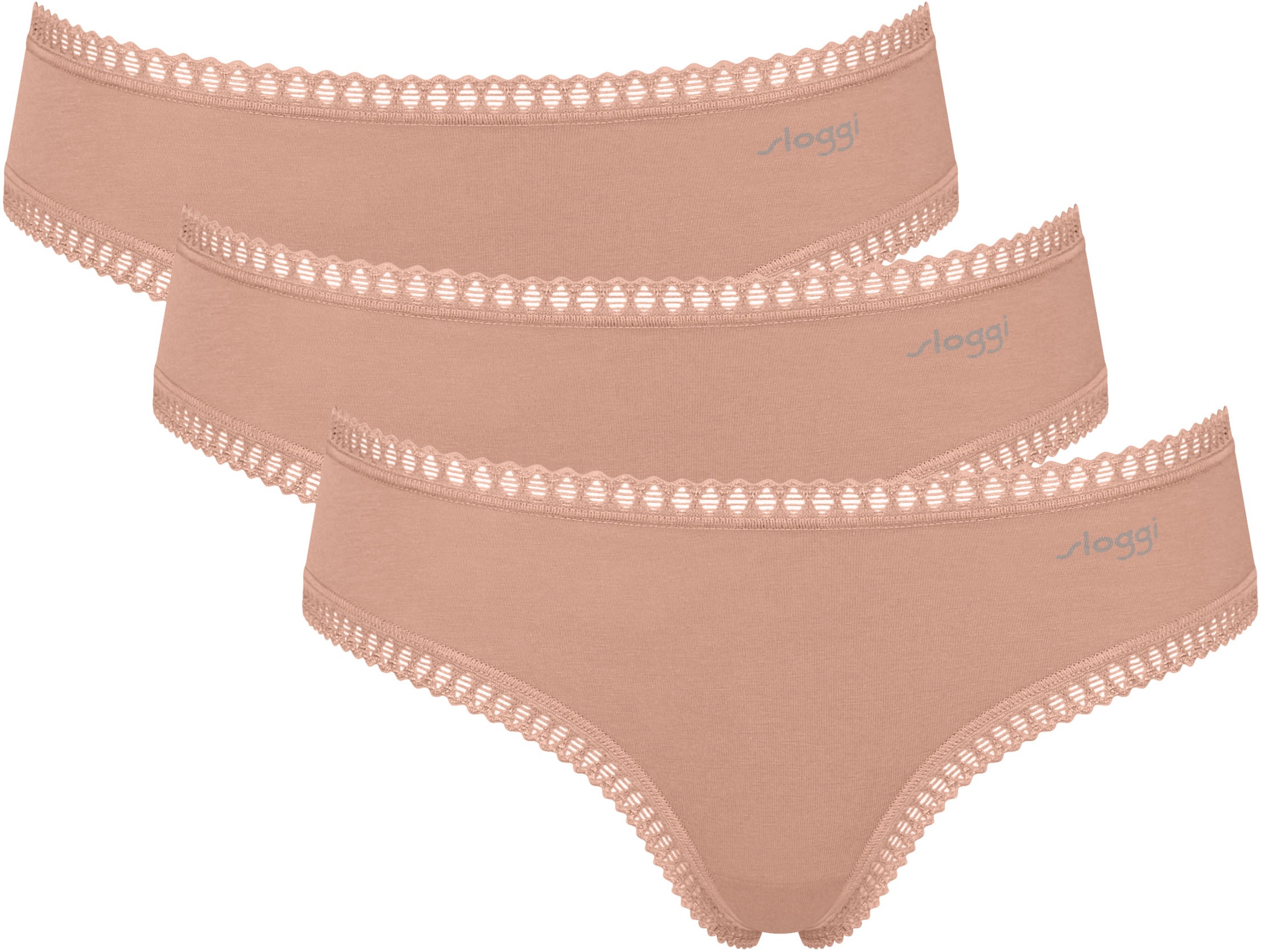 sloggi Hipster "GO Crush Hipster C3P" 3er Pack, mit Spitzendetails günstig online kaufen