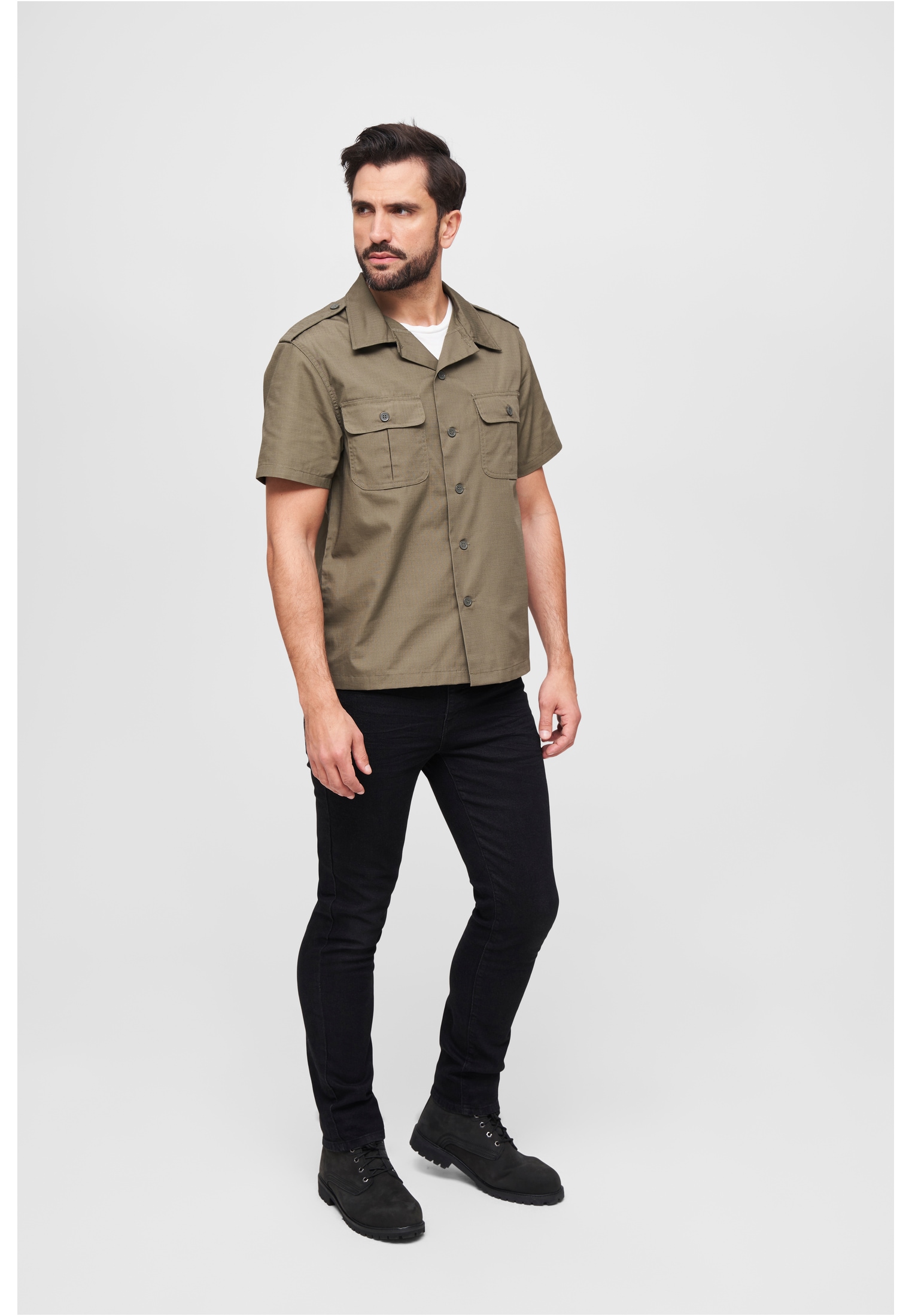 Brandit Langarmhemd »Herren US Shirt Ripstop shortsleeve«, (1 tlg.) ▷  bestellen | BAUR