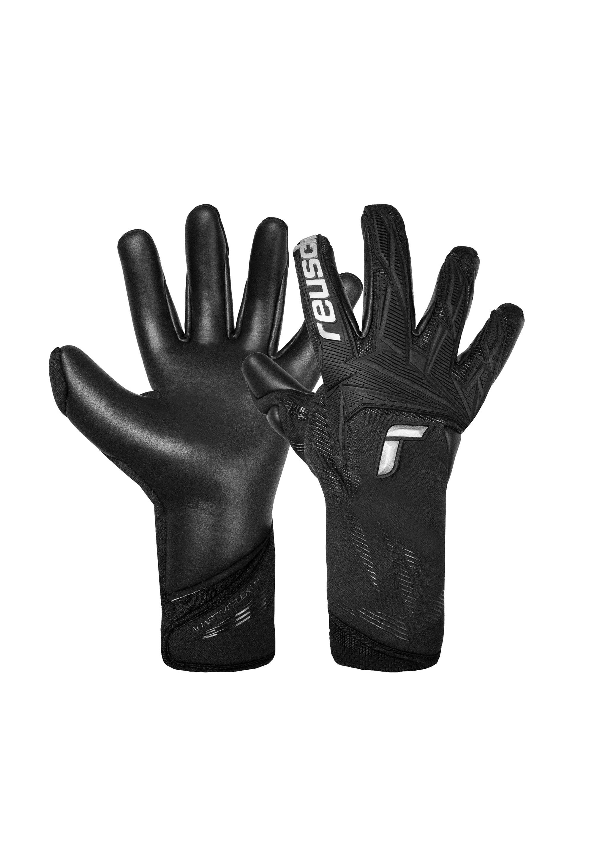 REUSCH Damen Torwarthandschuhe "Attrakt Duo Strapless", schwarz, Gr. 10, 46% Latex, 18% Gummi, 16% Polyester, Handschuhe, ohne störende Lasche