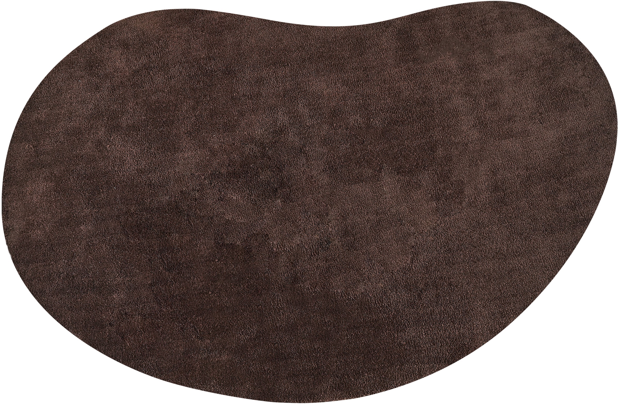 LeGer Home by Lena Gercke Hochflor-Teppich »Halrum, einfarbig, besondere Form, modern«, U-förmig, 25 mm Höhe, organische Form, bean shape, kuschelig, Wohnzimmer, Schlafzimmer
