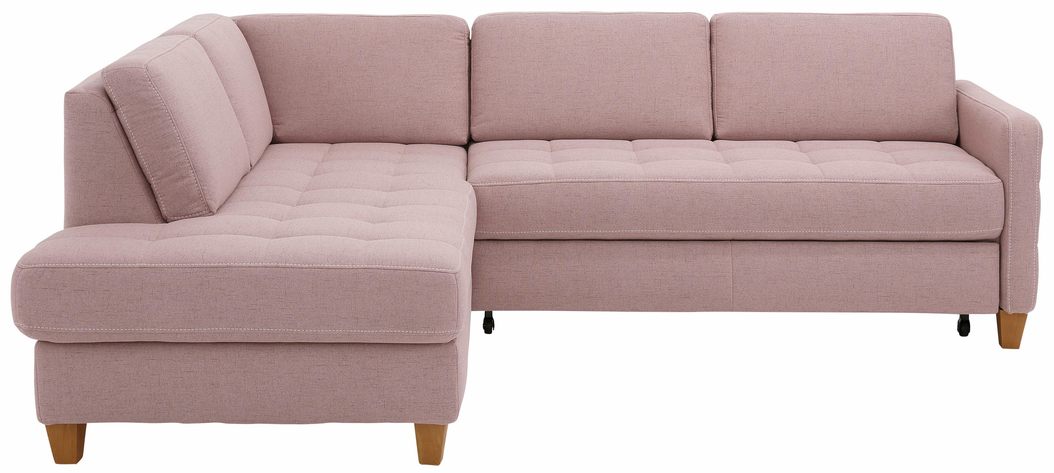 Home affaire Ecksofa "Earl L-Form" wahlweise auch mit Schlaffunktion oder Schlaffunktion mit Bettkasten