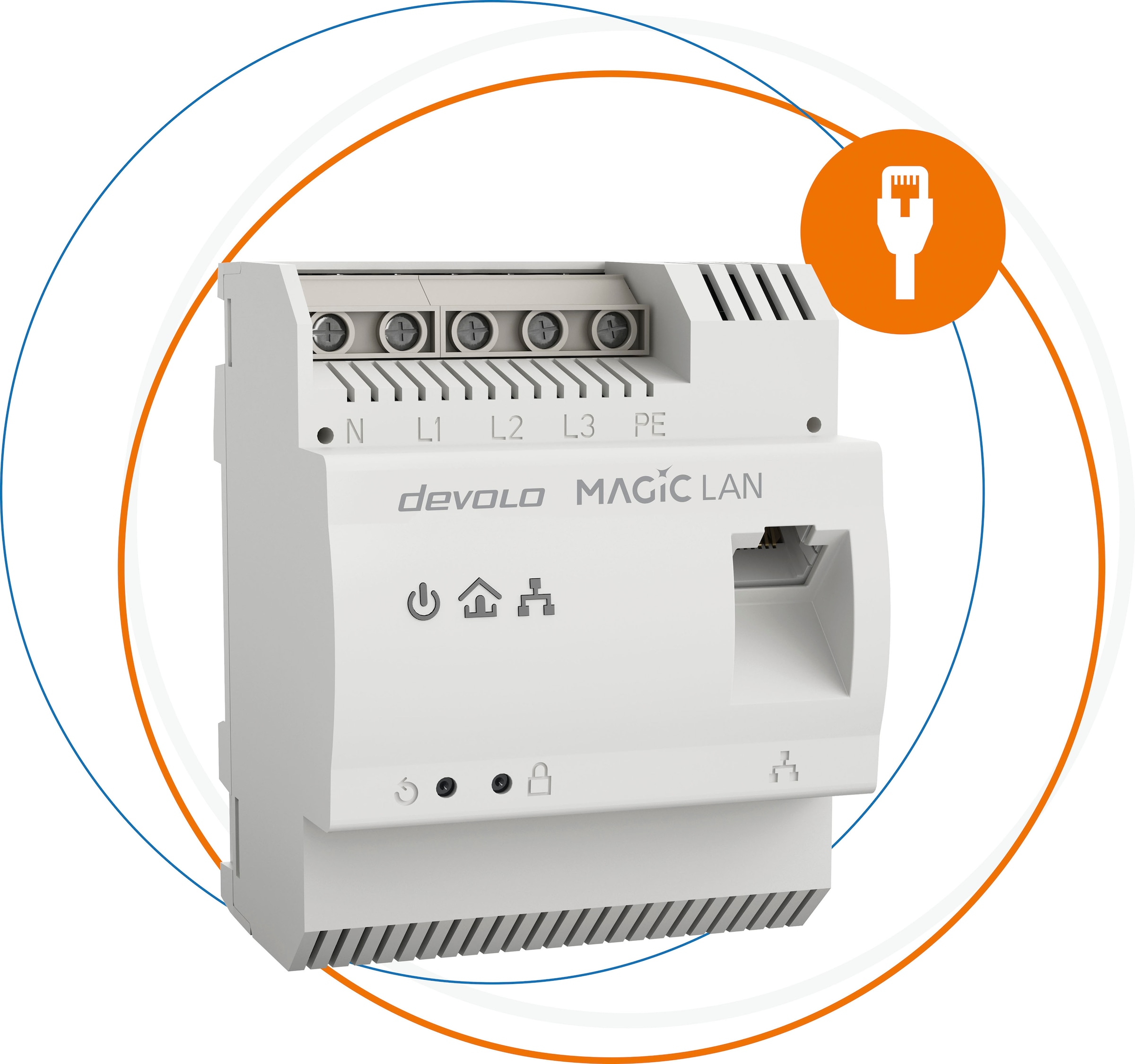 DEVOLO Netzwerk-Adapter »Magic 2 LAN DINrail, Powerline Hutschienenadapter«