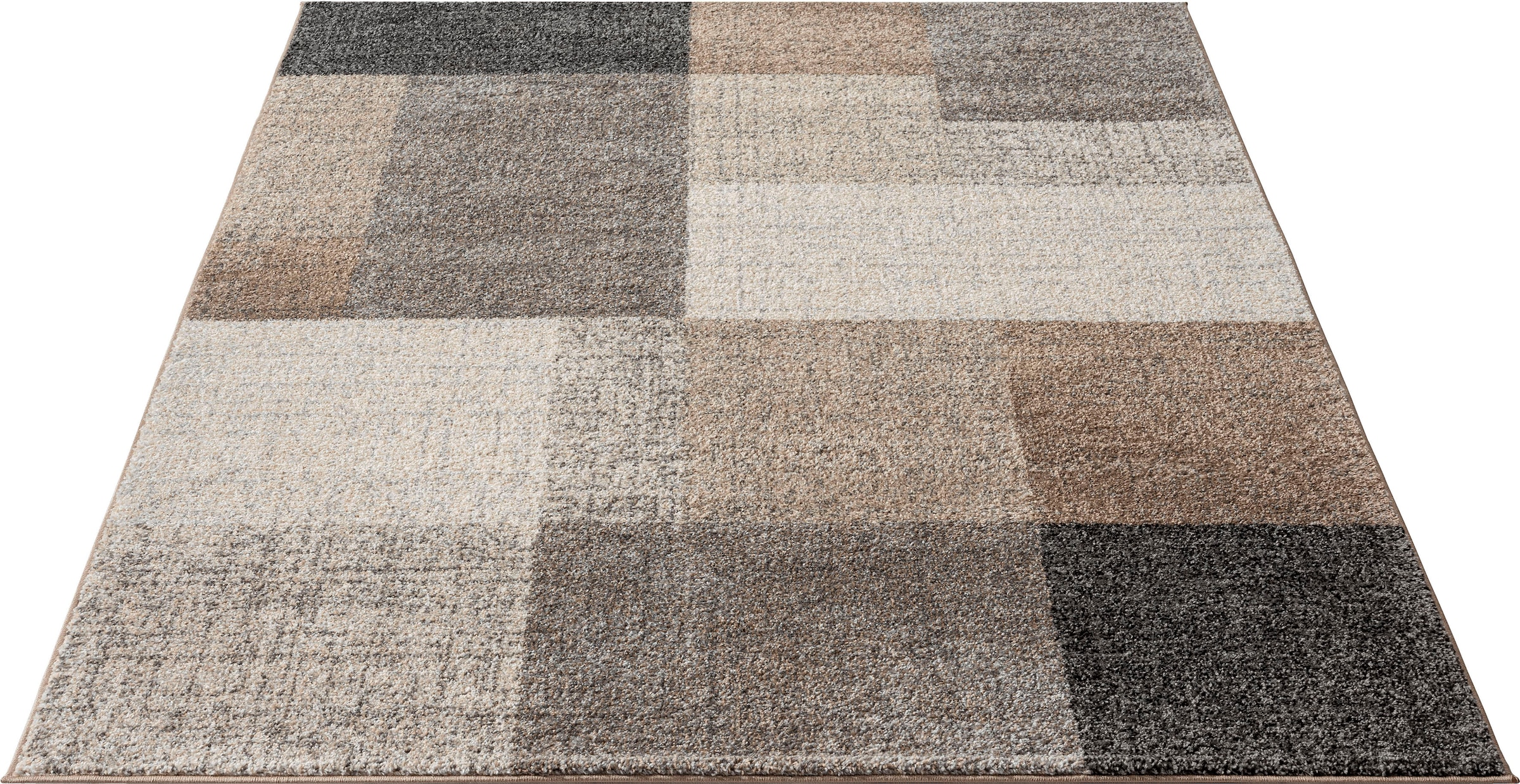 merinos Teppich "Thales 6101" rechteckig 10 mm Höhe Kurzflorteppich mit Kon günstig online kaufen