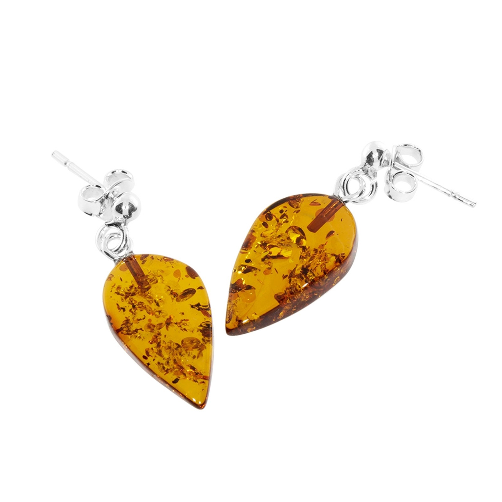 OSTSEE-SCHMUCK Paar Ohrhänger »- Nora - Silber 925/000 - Bernstein«