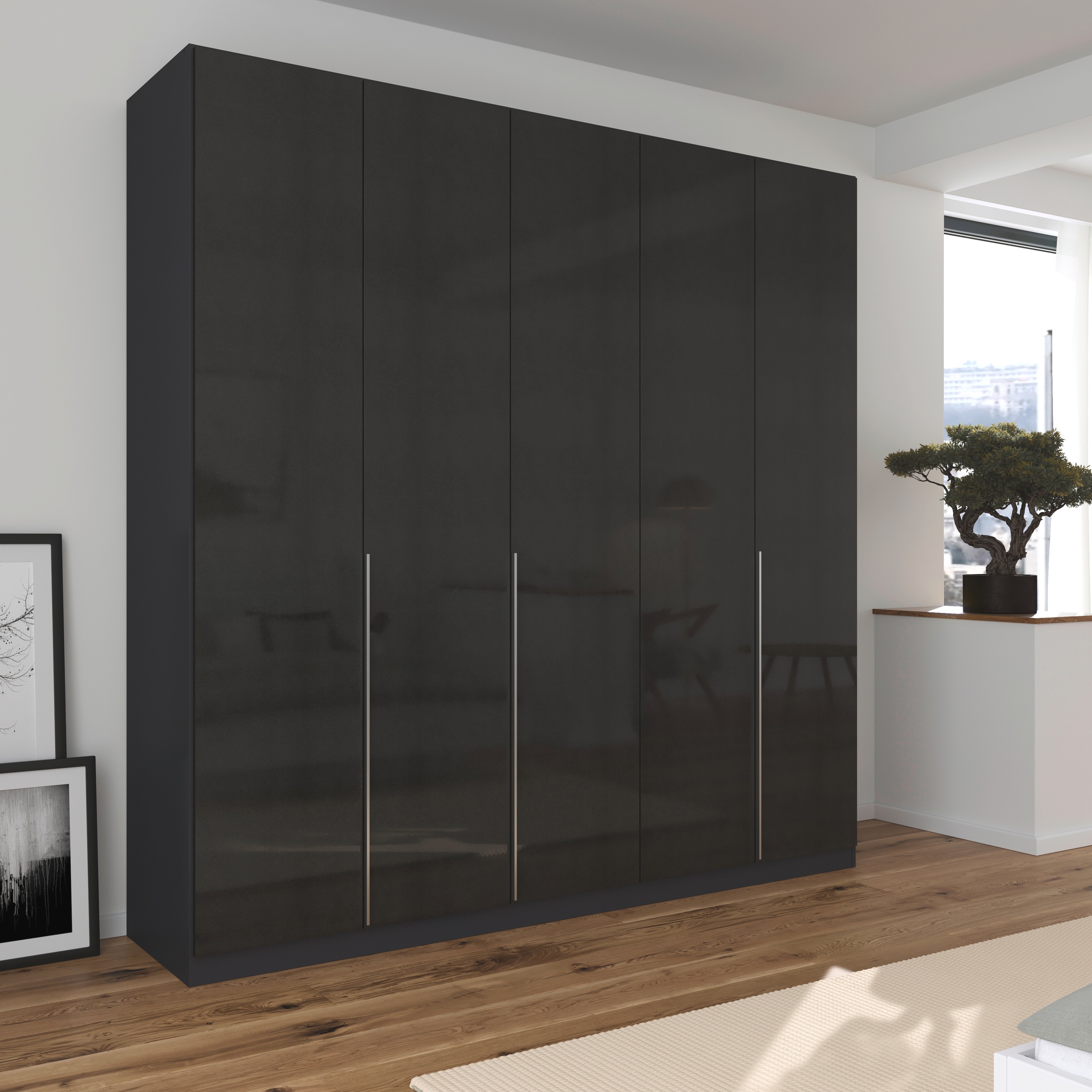 Thumbnail - rauch Drehtürenschrank "Kleiderschrank Schrank Garderobe AGORDO TOPSELLER Schlafzimmer", (in zwei Griff-Farben mit Dekor...