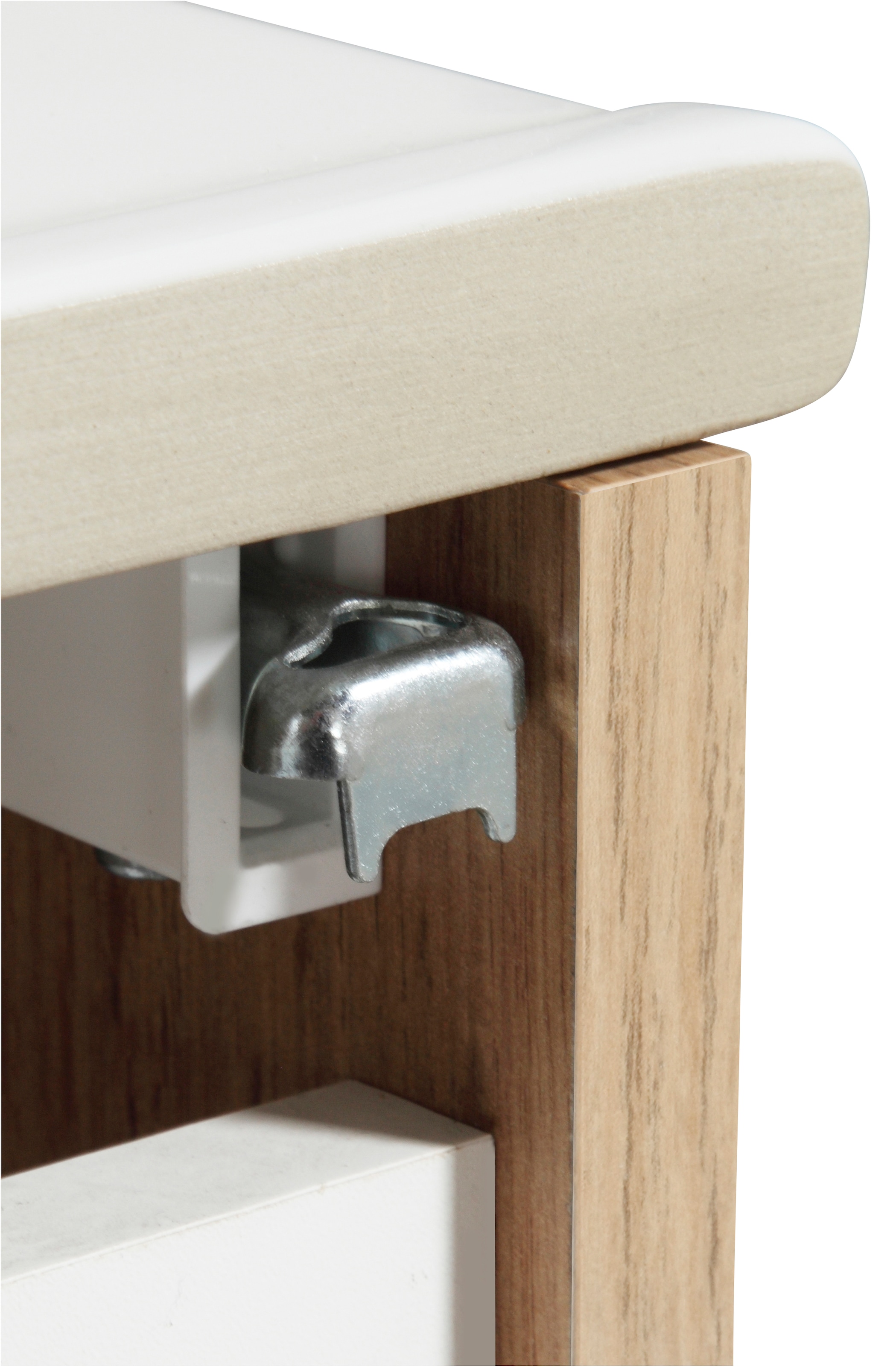 welltime Waschtisch »Trento Badezimmerschrank mit Becken Bestseller«, Badmöbel in Breite 80 cm, Waschplatz mit 2 Schubladen, Badschrank