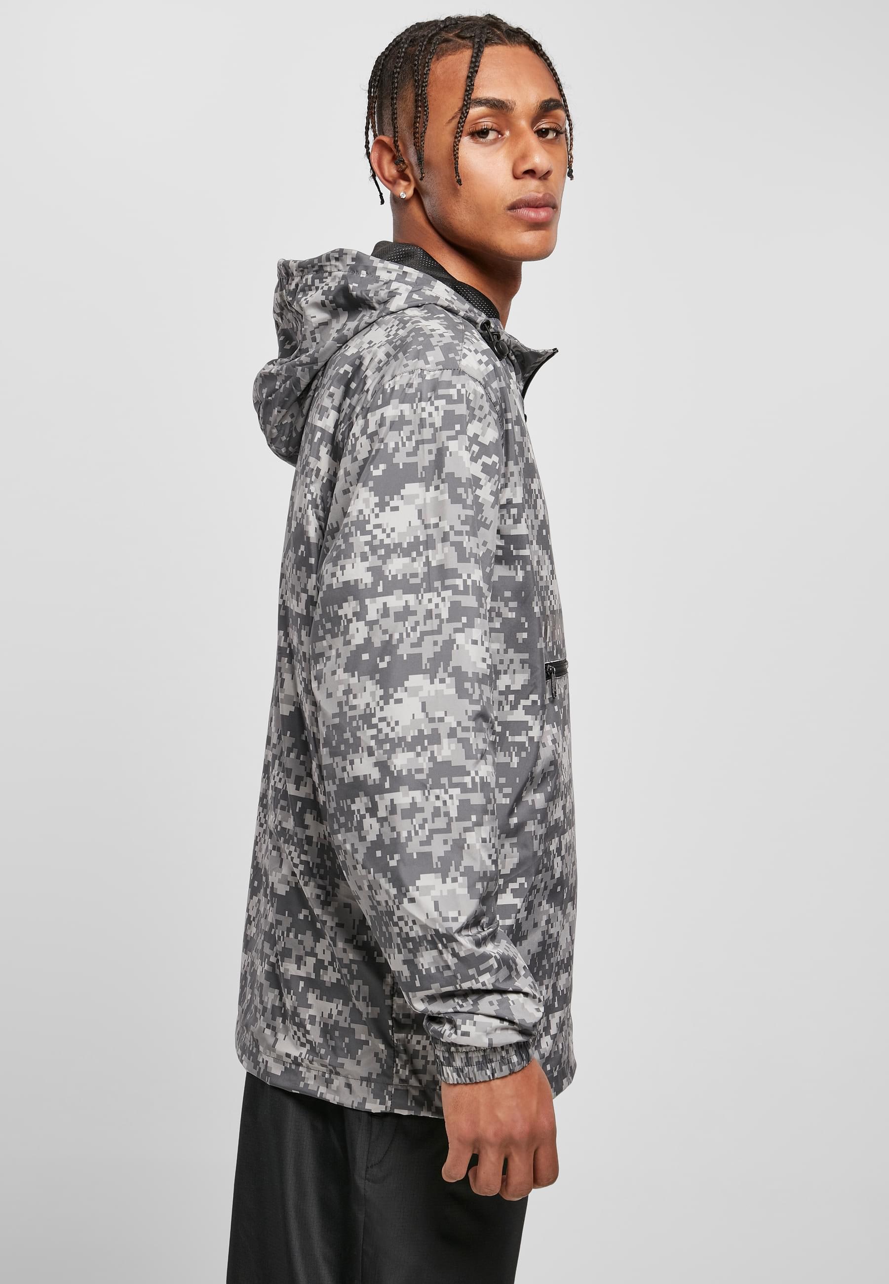 URBAN CLASSICS Allwetterjacke »Urban Classics Herren Commuter Pull Over Jacket« 1 Stk. tlg. mit Kapuze