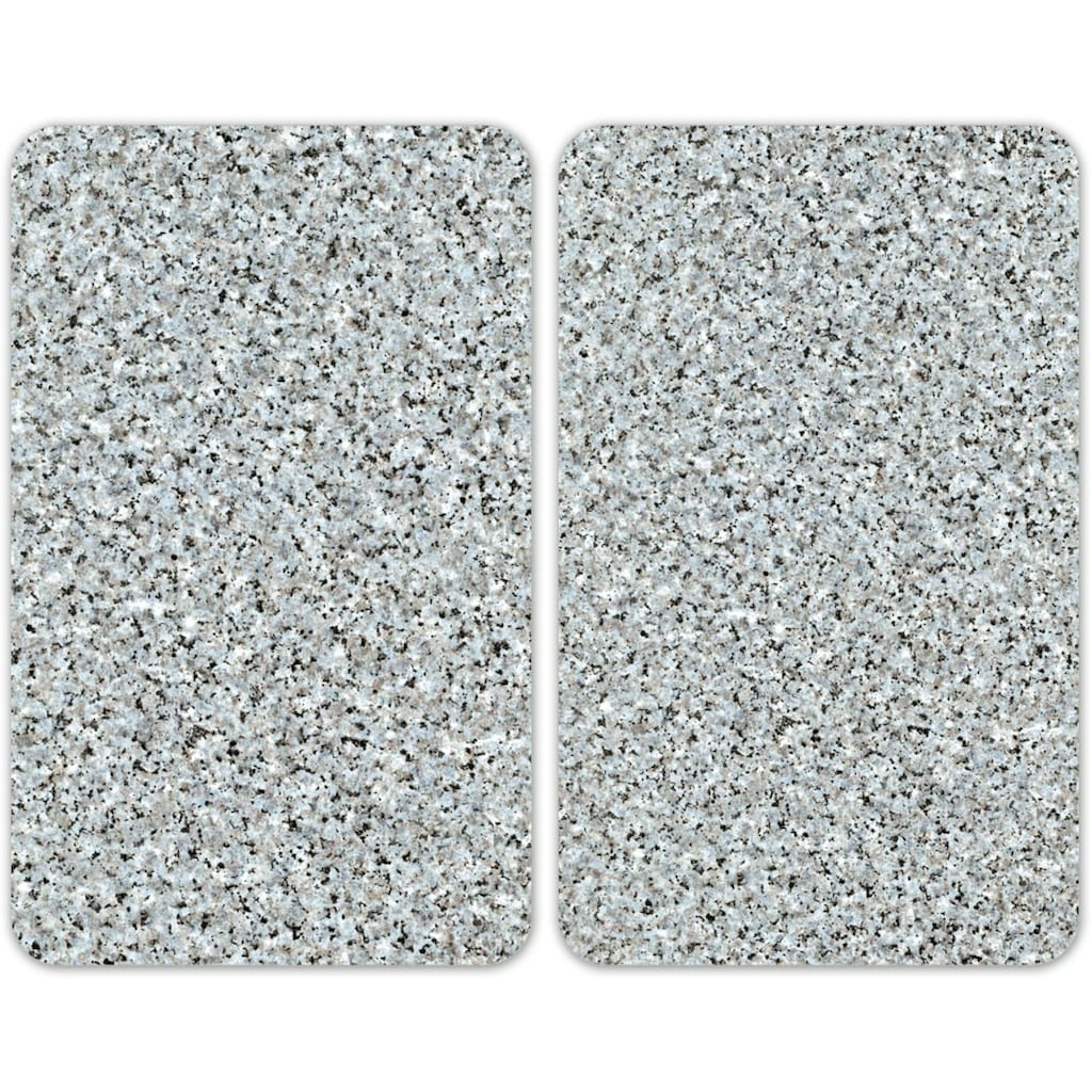 WENKO Herd-Abdeckplatte »Universal Granit«, (Set, 2 tlg.)