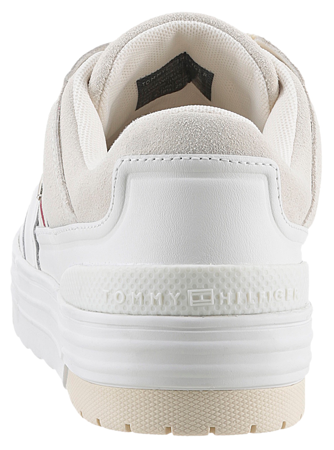 Tommy Hilfiger Plateausneaker "SUEDE STRIPES BASKET LO", mit seitlichen Str günstig online kaufen