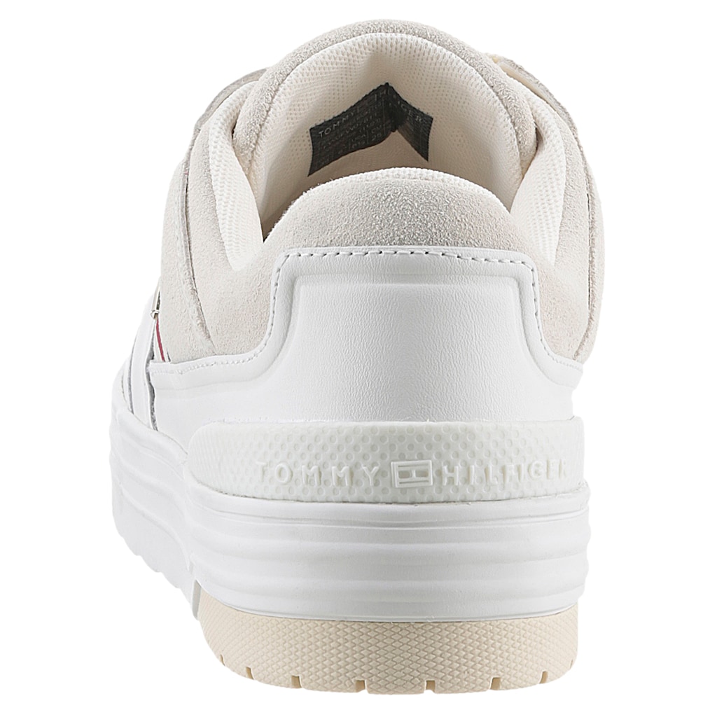 Tommy Hilfiger Plateausneaker »SUEDE STRIPES BASKET LO«