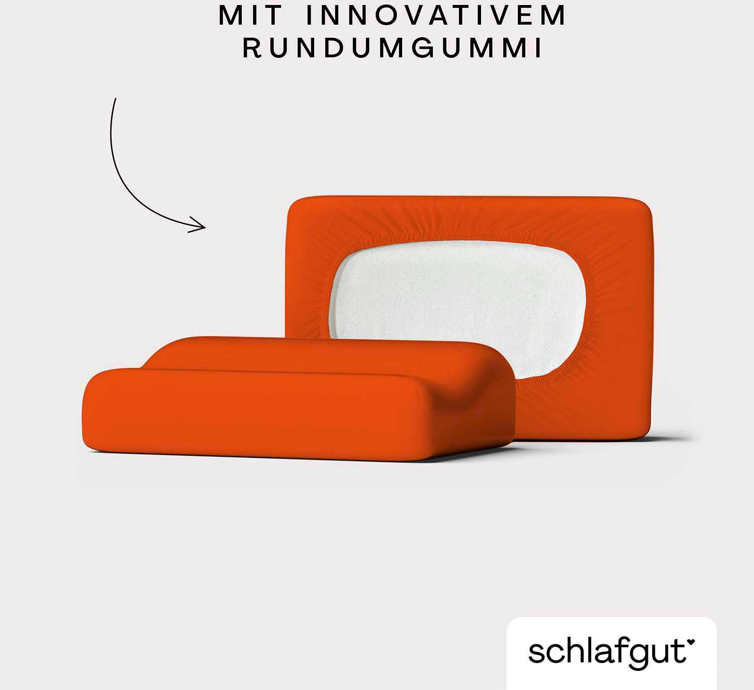 Schlafgut Kissenbezug »Pure flexibler Kissenbezug für Nackenstützkissen«, (1 St.), Bio-Baumwolle mit Elasthan, mit Gummizug, bügelfrei