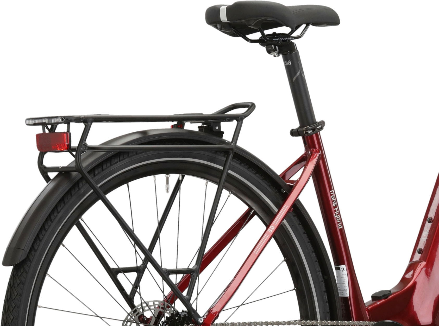 Kross E-Bike »E-Trekkingrad Trans Hybrid LS 3.0 28 Zoll rot«, 8 Gang, Shimano, Acera T3000, Mittelmotor 250 W