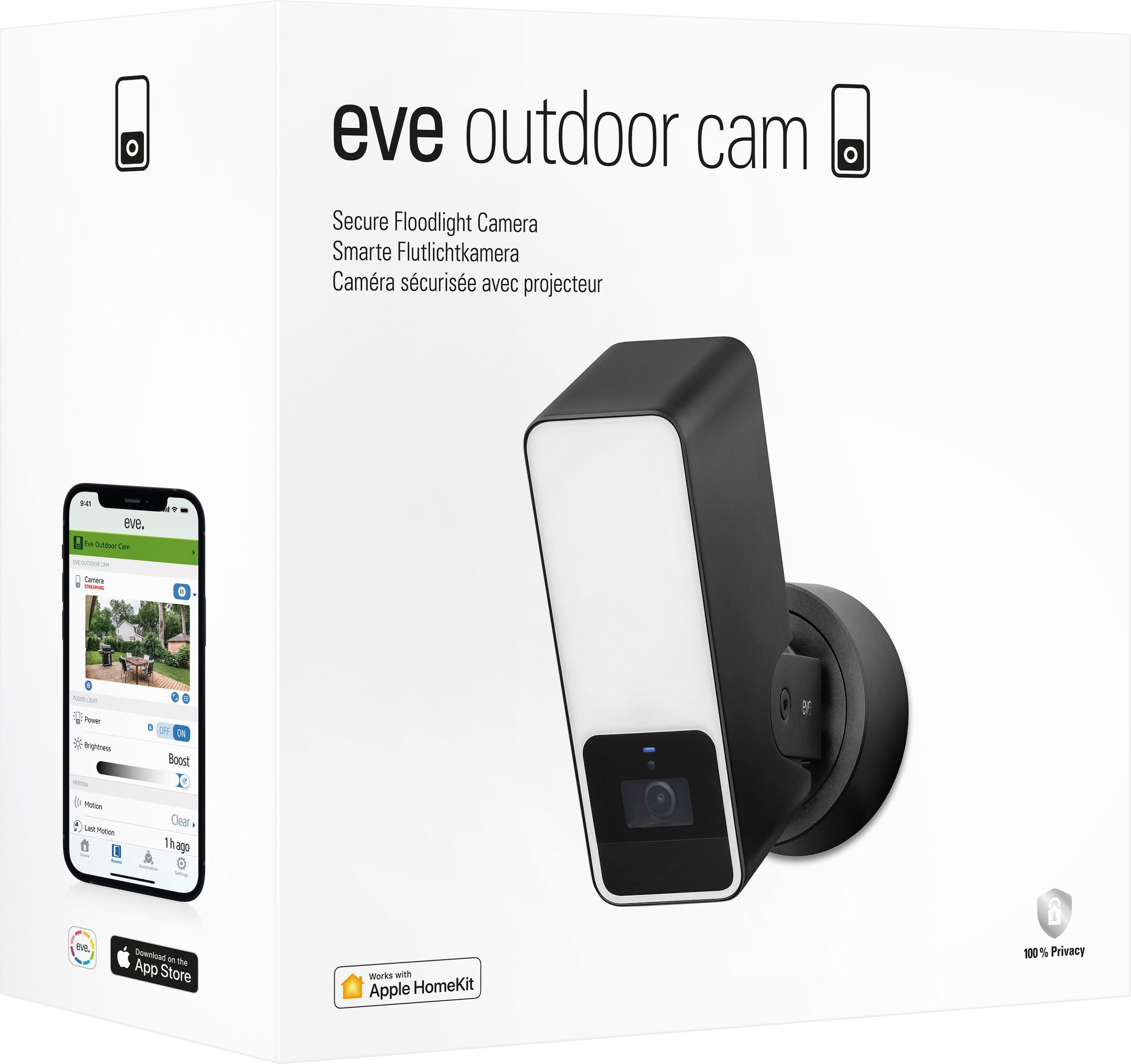 EVE Überwachungskamera »Outdoor Cam (HomeKit) 2er Pack«, Außenbereich, (Packung, 2)