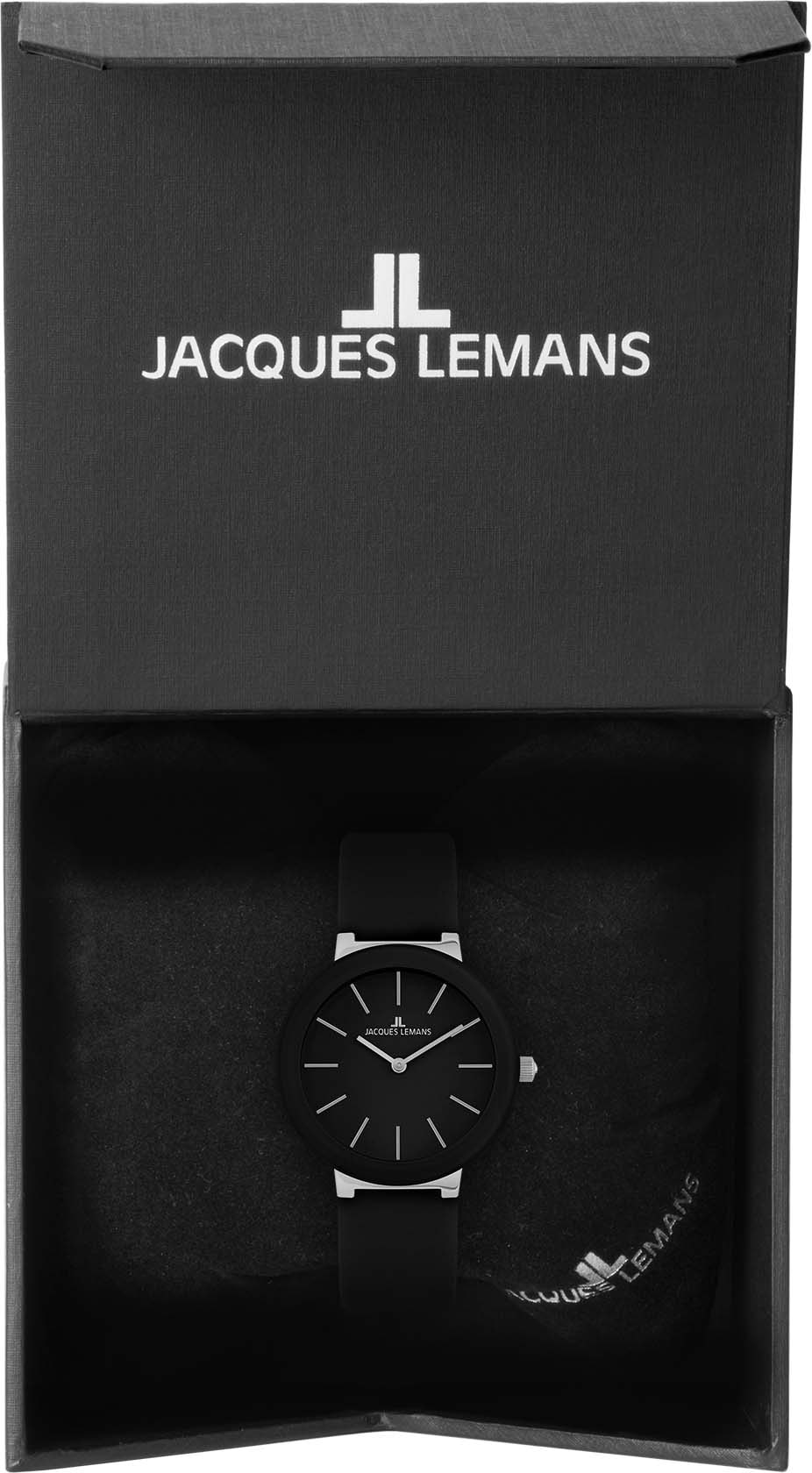 Jacques Lemans Quarzuhr »Monaco, 42-9A«, Armbanduhr, Damenuhr, Crystexglas, Lederarmband