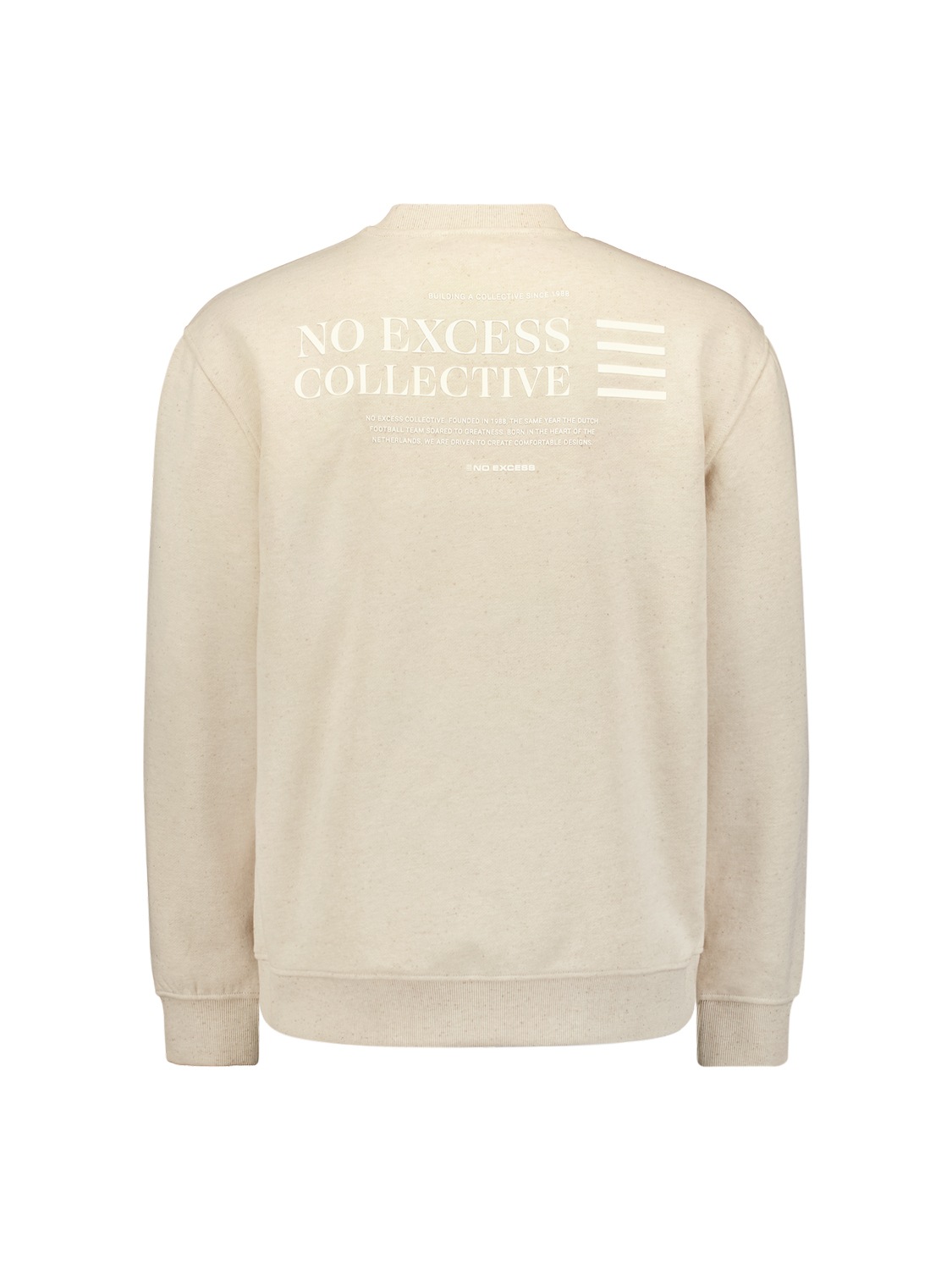 NO EXCESS Sweater »No Excess Pullover mit Rückenaufdruck«