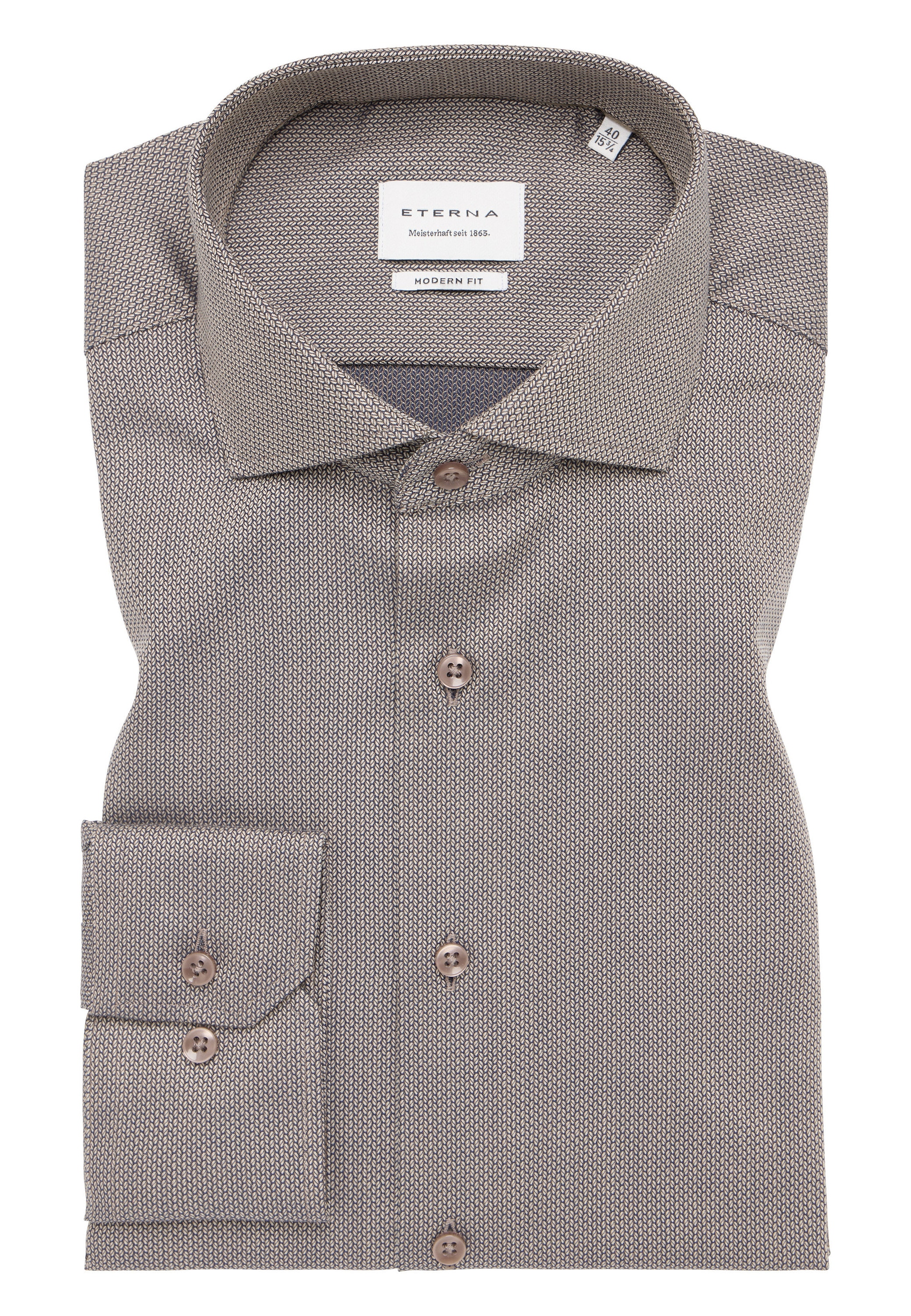 Eterna Langarmhemd »MODERN FIT«, NON IRON (bügelfrei)