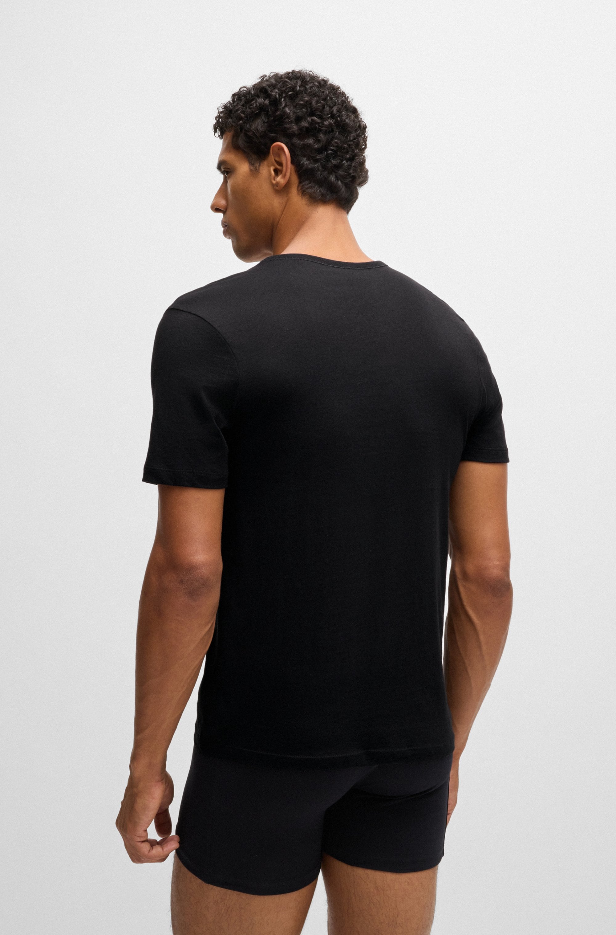 BOSS T-Shirt »Rundhals BOSS ONE x David Beckham«, (Packung, 3 tlg., 3er-Pack), mit dezentem BOSS Logo-Print