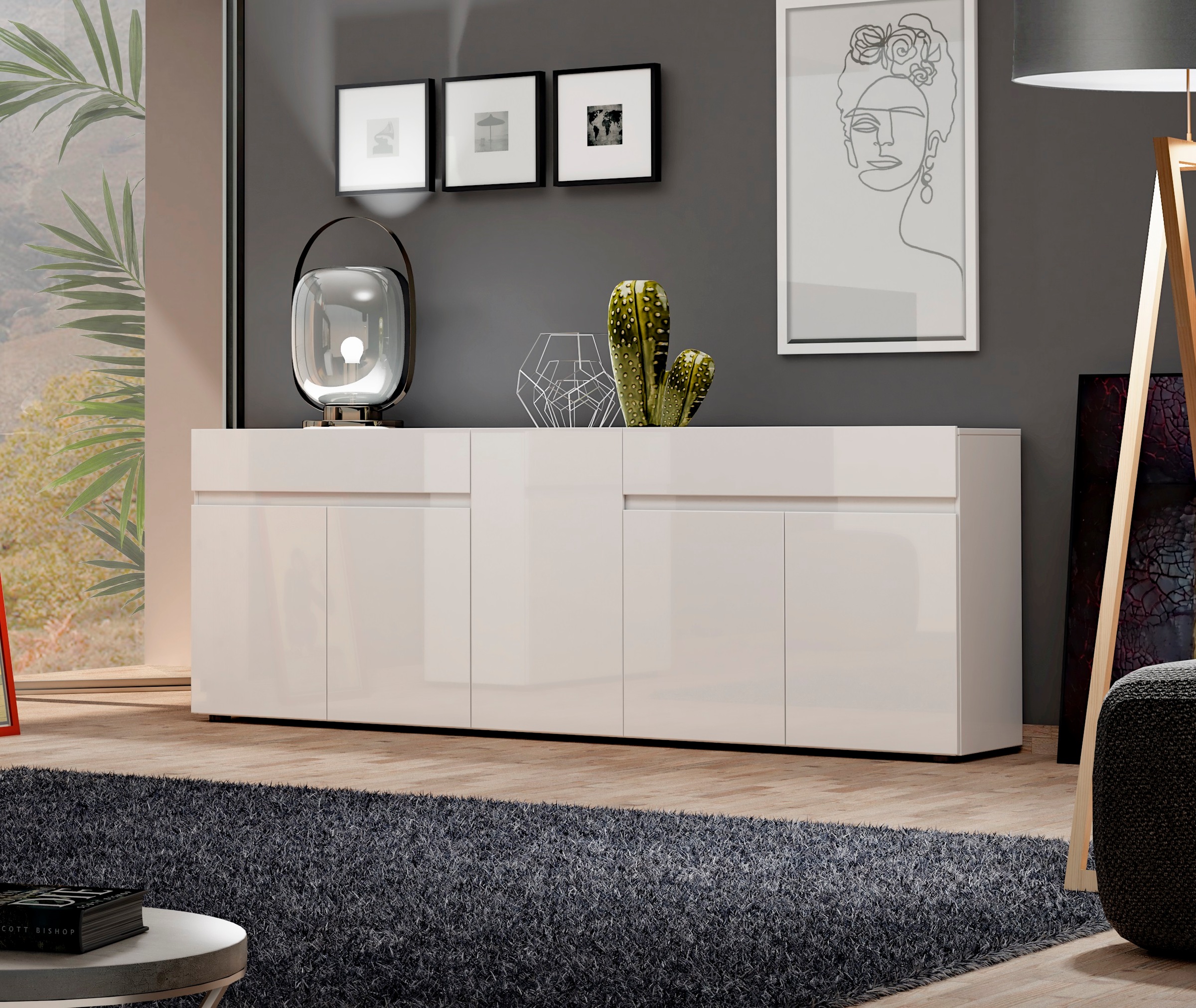 Home affaire Sideboard "MISTER, Kommode, Schrank, Anrichte, Breite 225 cm, günstig online kaufen