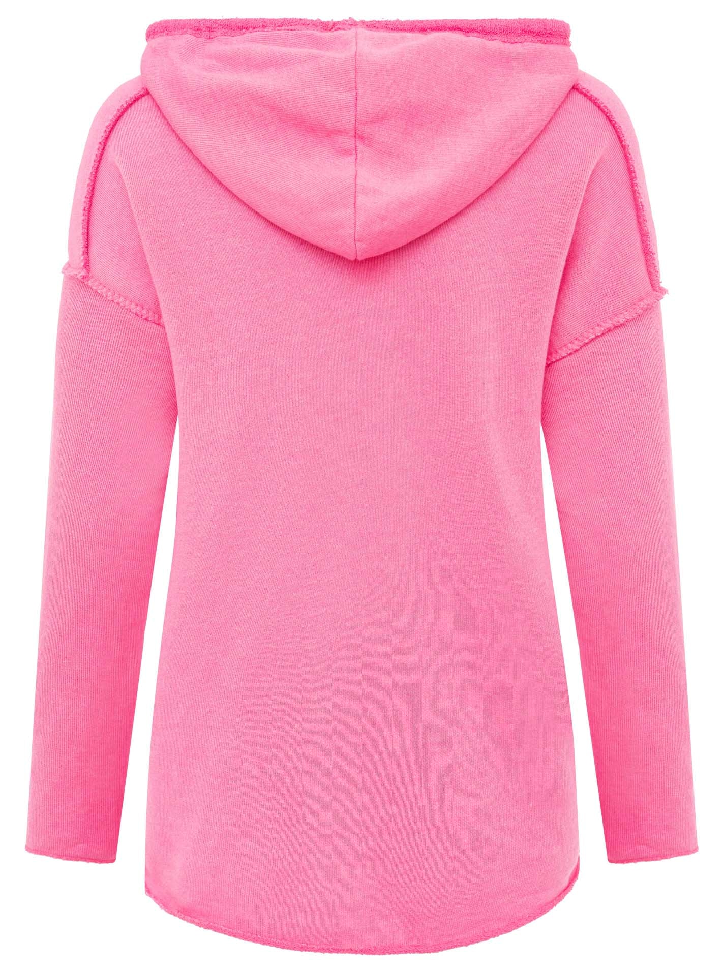 Zwillingsherz Hoodie »"Love Yourself"«, Kapuze, Flockprint, Langarm, Kordelzug