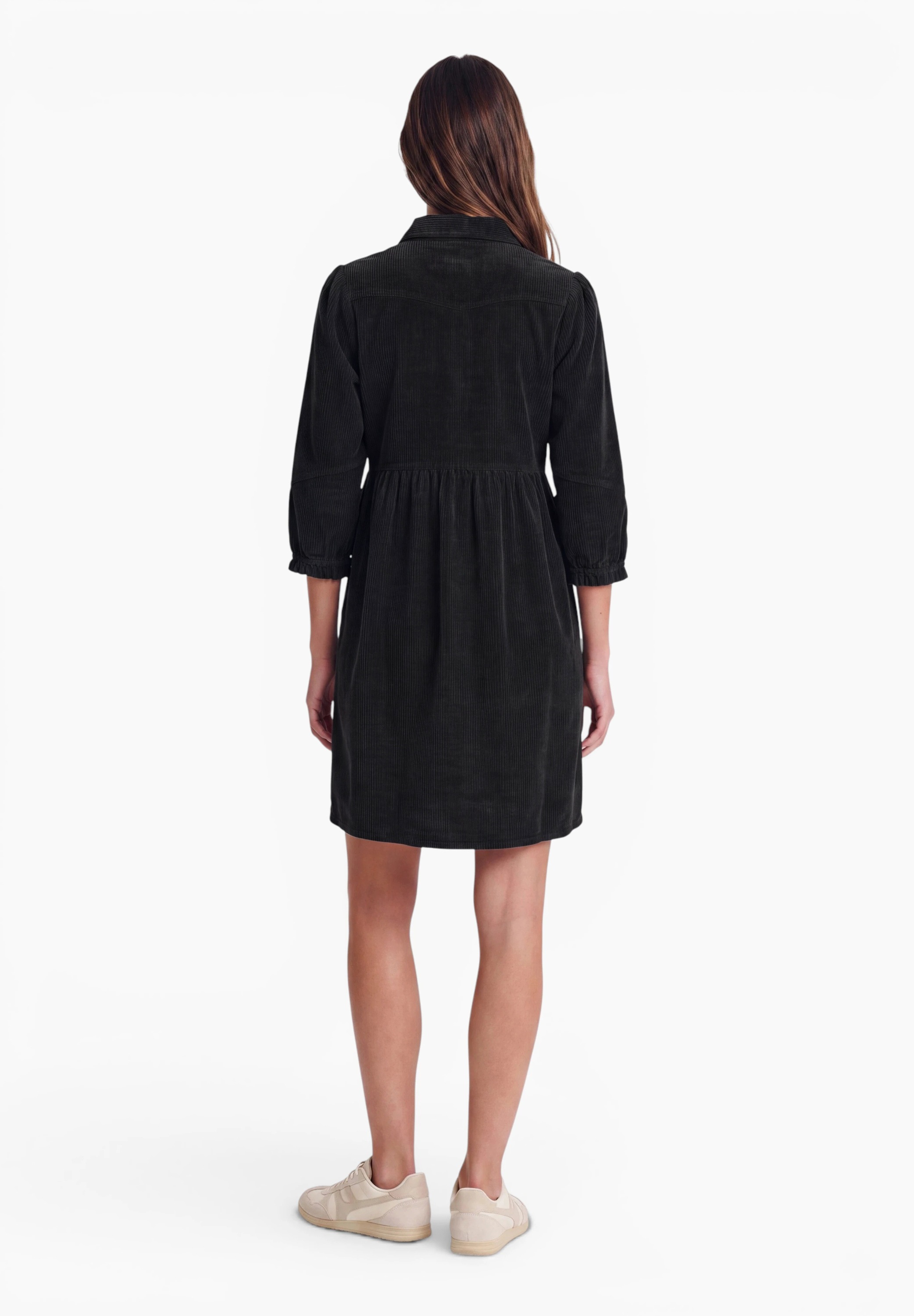 STREET ONE STUDIO Midikleid Ohne Taschen mit Knopfleiste