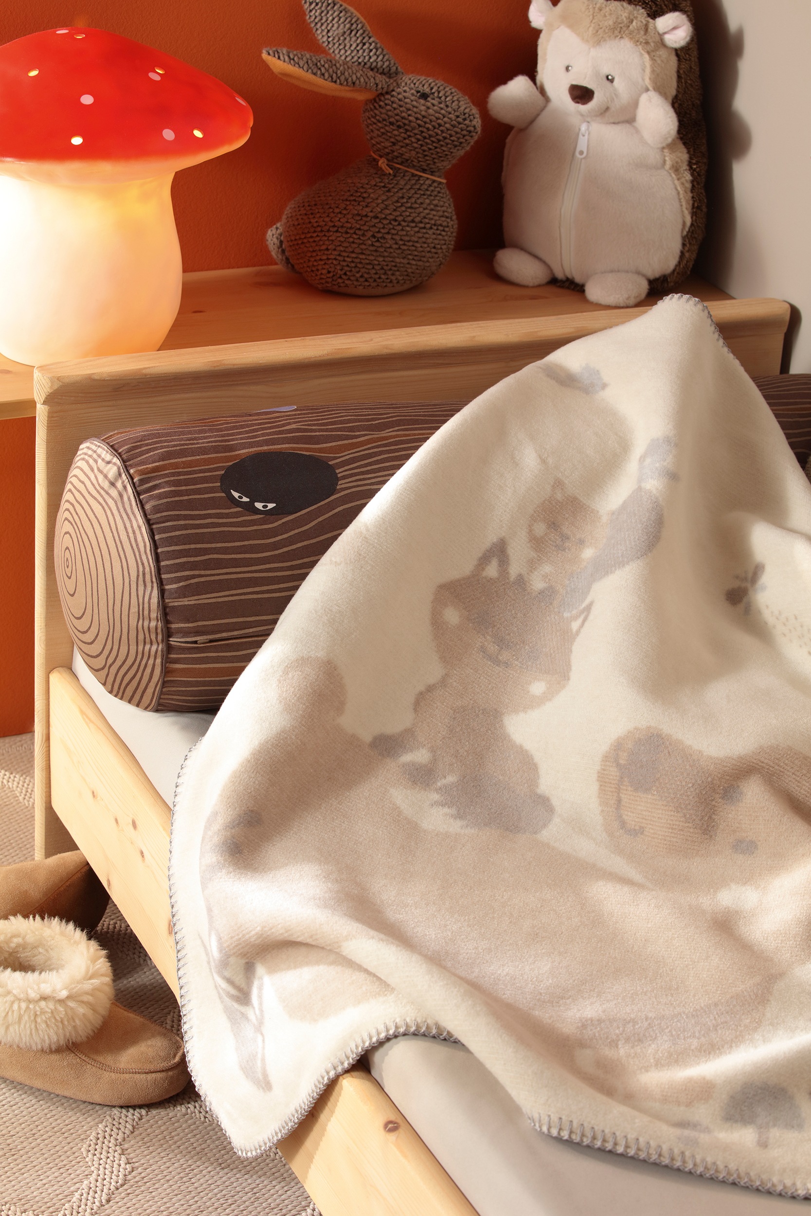 Biederlack Babydecke "Babydecke Foxy&Friends" 75 x 100, mit Zierstich günstig online kaufen