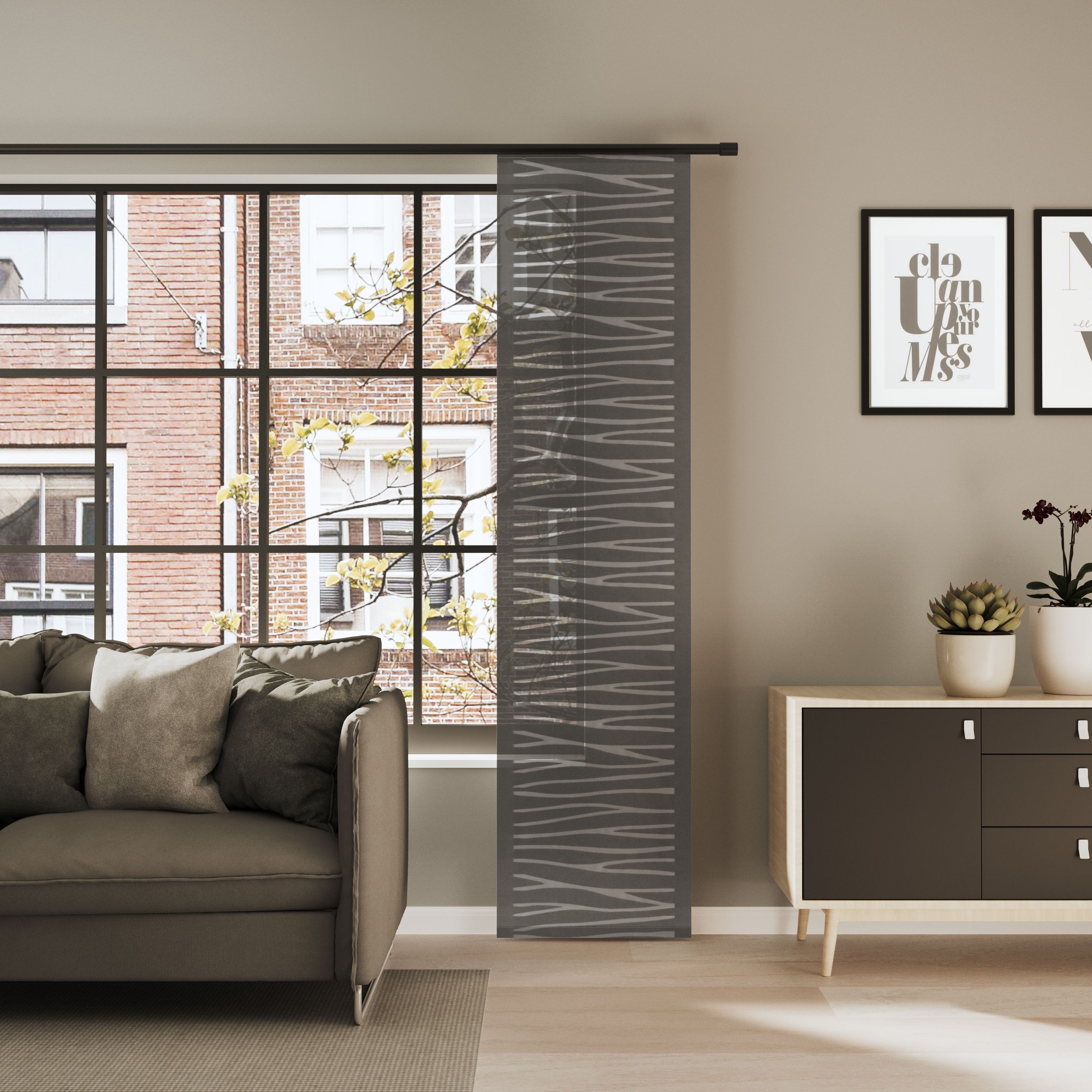 Neutex for you! Schiebegardine »CIAO« Paneelwagen 1 Stk. tlg. Buntweber mit zeitloser quer verlaufenden Musterung